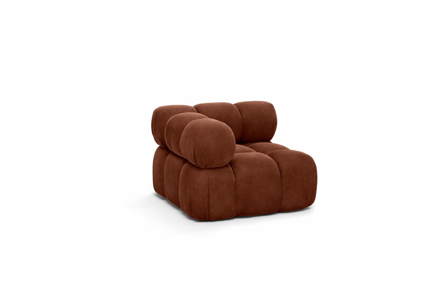 Kaiser Möbel Sofa-Eckelement Eckmodul modern für modulares System, Stoff Velours Salvador,SELIA