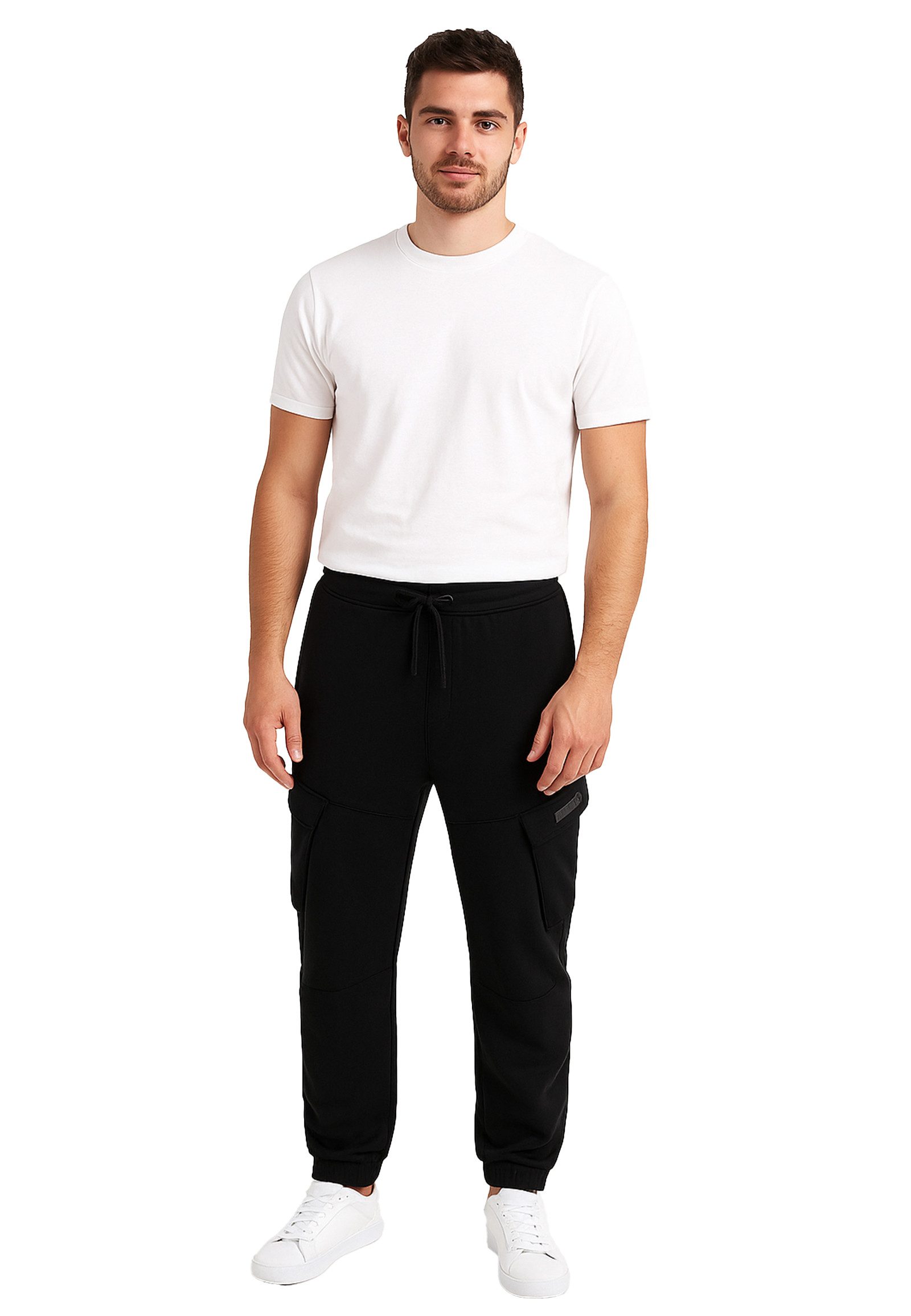 Urban Surface Jogginghose Vielseitige Cargo Pants mit Taschen und Kordelzug günstig online kaufen