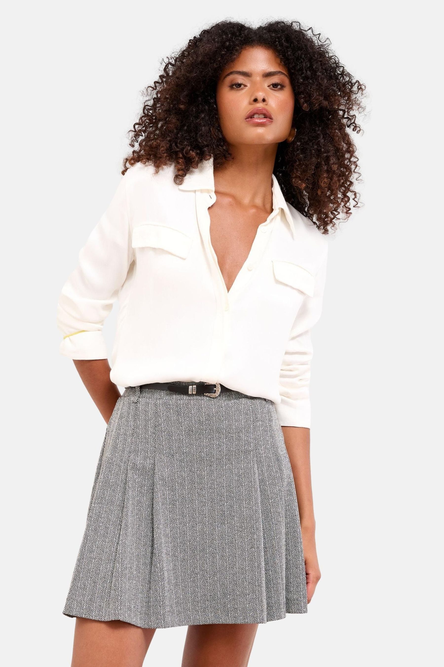 LIPSY Minirock Lipsy Minifaltenrock, Regular (1-tlg)
