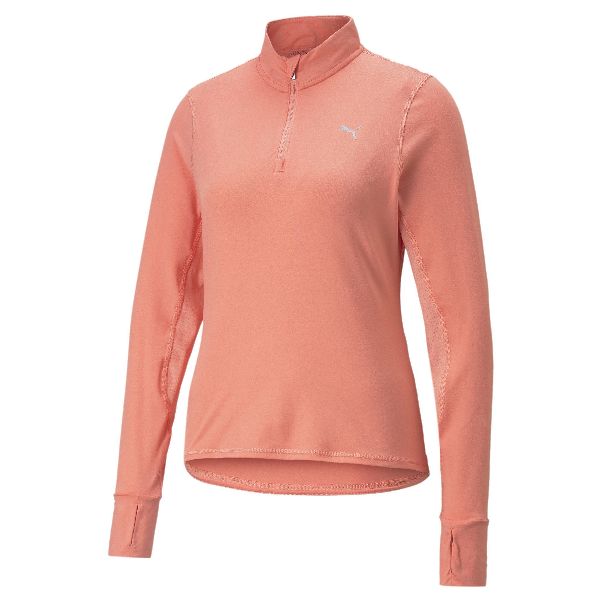 PUMA Trainingspullover »Favourite Quarter-Zip Damen Lauf-Sweatshirt«