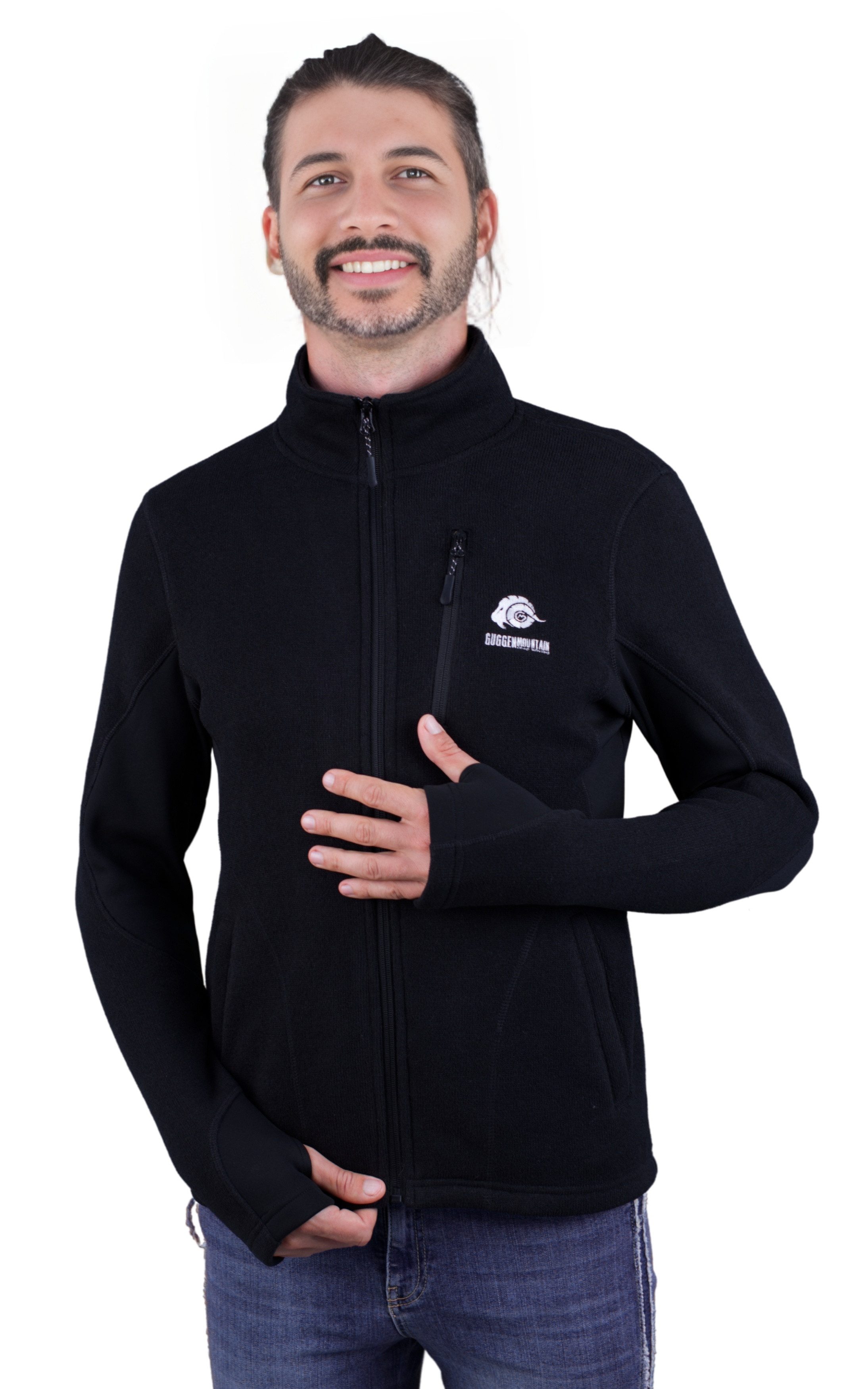 Fleecejacke Herren Fusion Fleecejacke Wanderjacke Übergangsjacke Midlayer