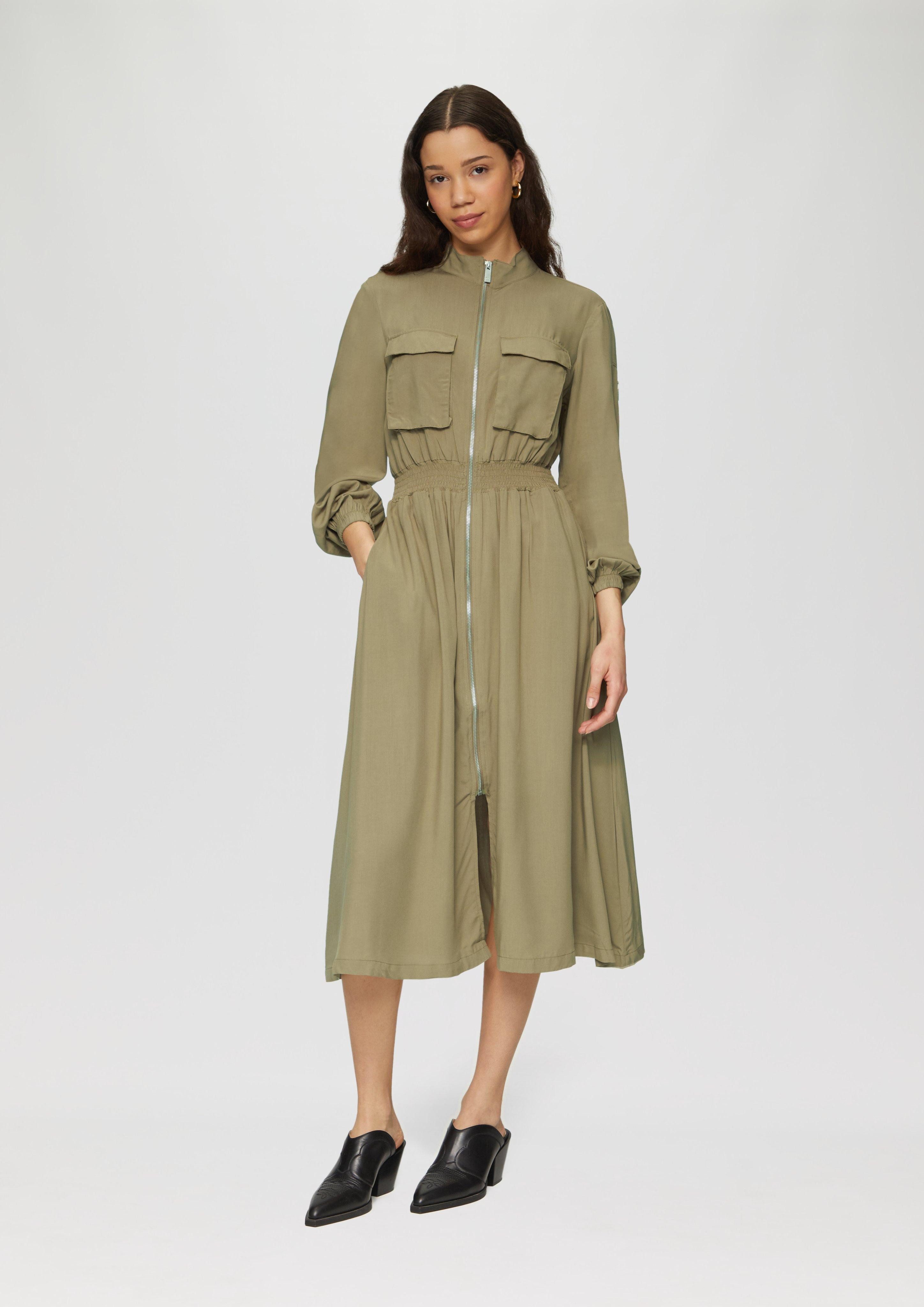 Minikleid Midikleid aus Viskose im Utility-Style