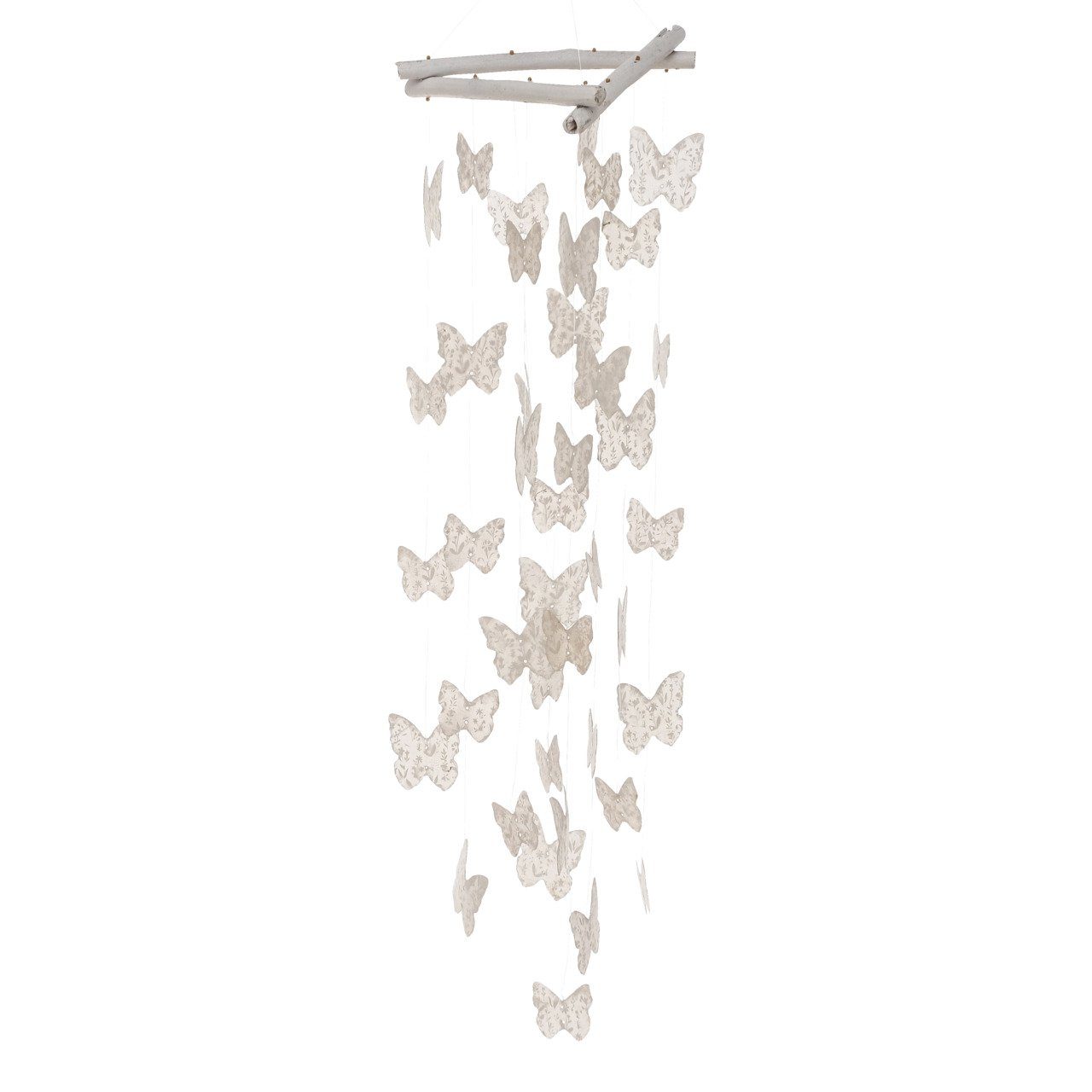BOLTZE Dekoobjekt Windspiel Sanela (Schmetterlinge, natürliche Farben, schöne | Deko-Objekte