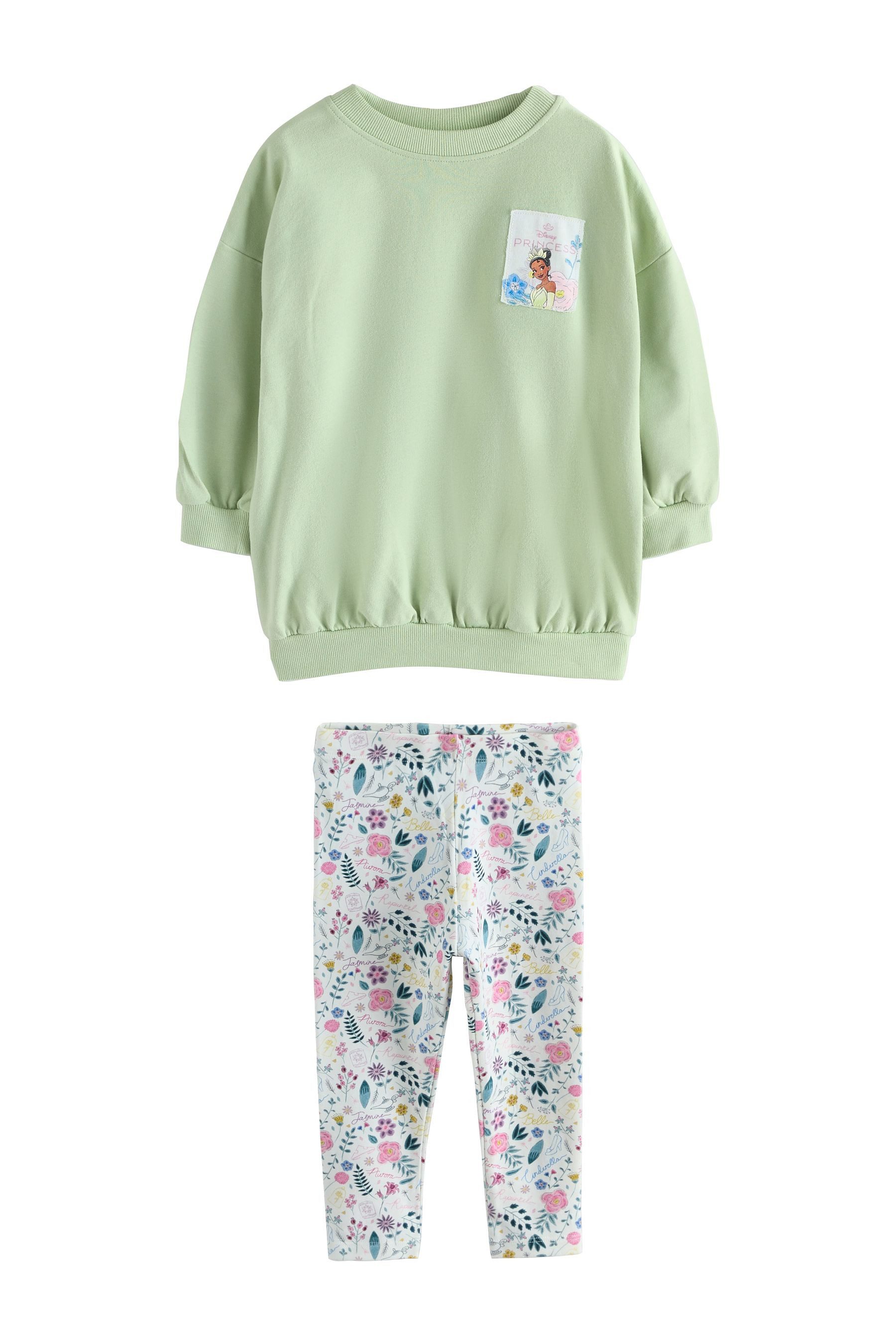 Langarmshirt & Leggings Langarmoberteil und Leggings, Disney Princess