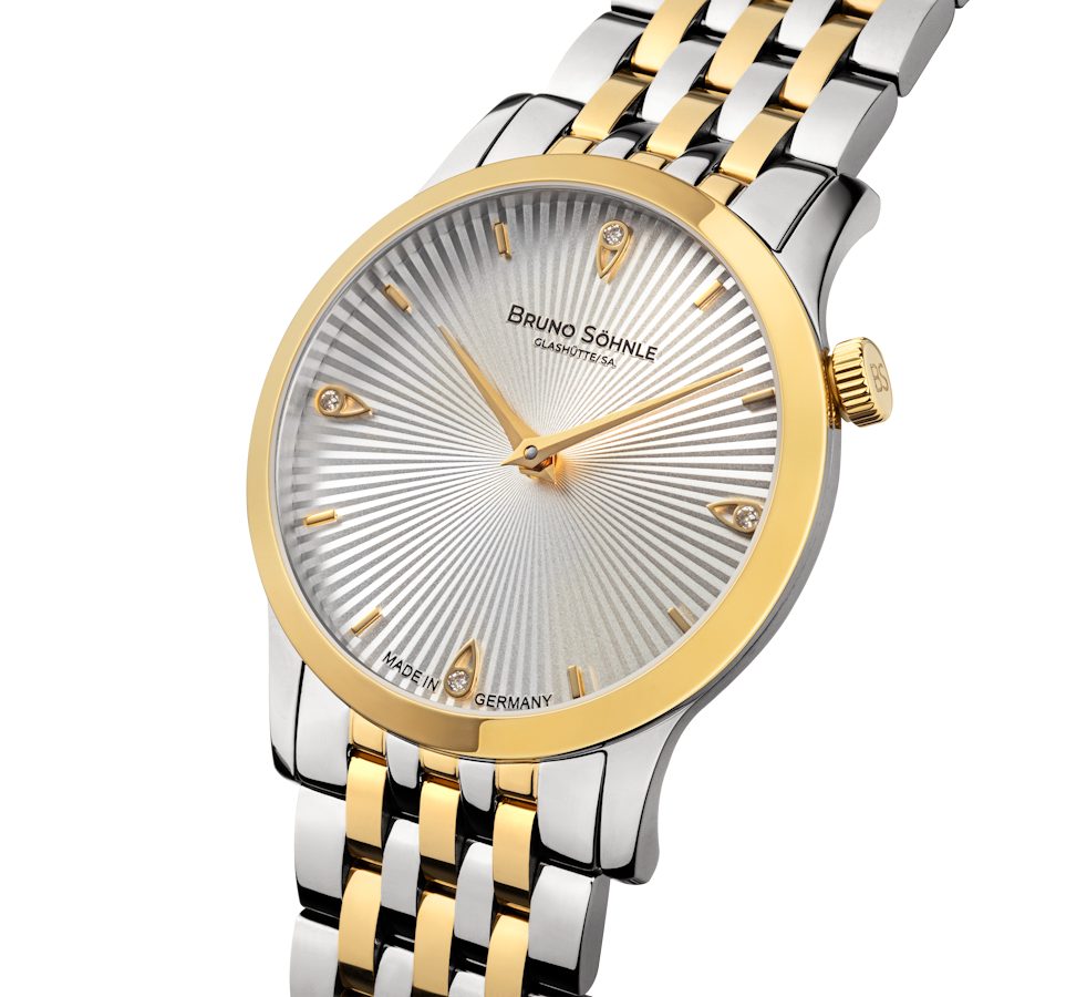 BRUNO SÖHNLE Quarzuhr Damenuhr Glashütte Bruno Söhnle Bologna IV bicolor