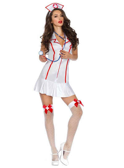 Leg Avenue Kostüm Sexy Stationsschwester, Betörendes Krankenschwester Kostüm im sexy Schnitt