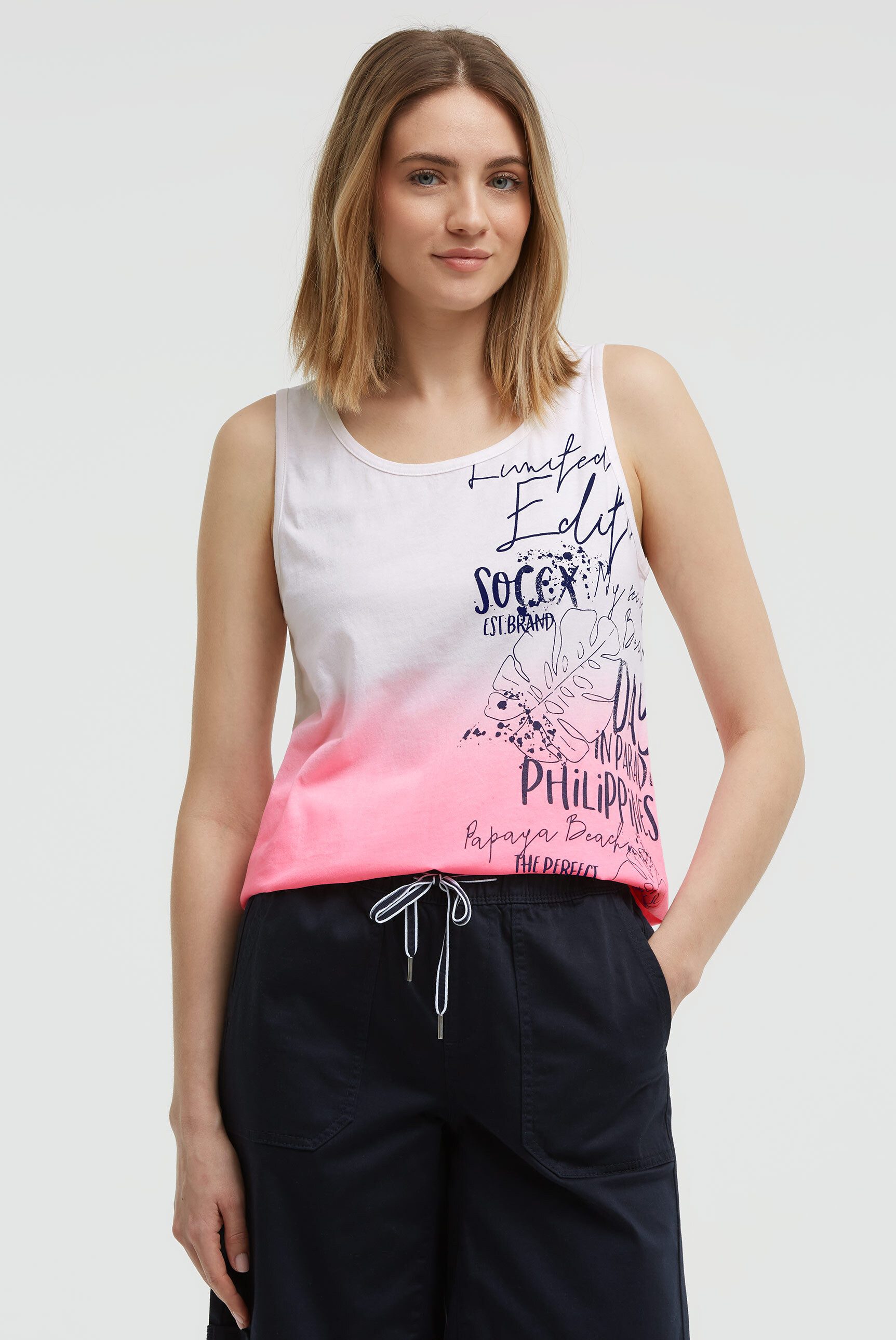 SOCCX Tanktop aus Baumwolle