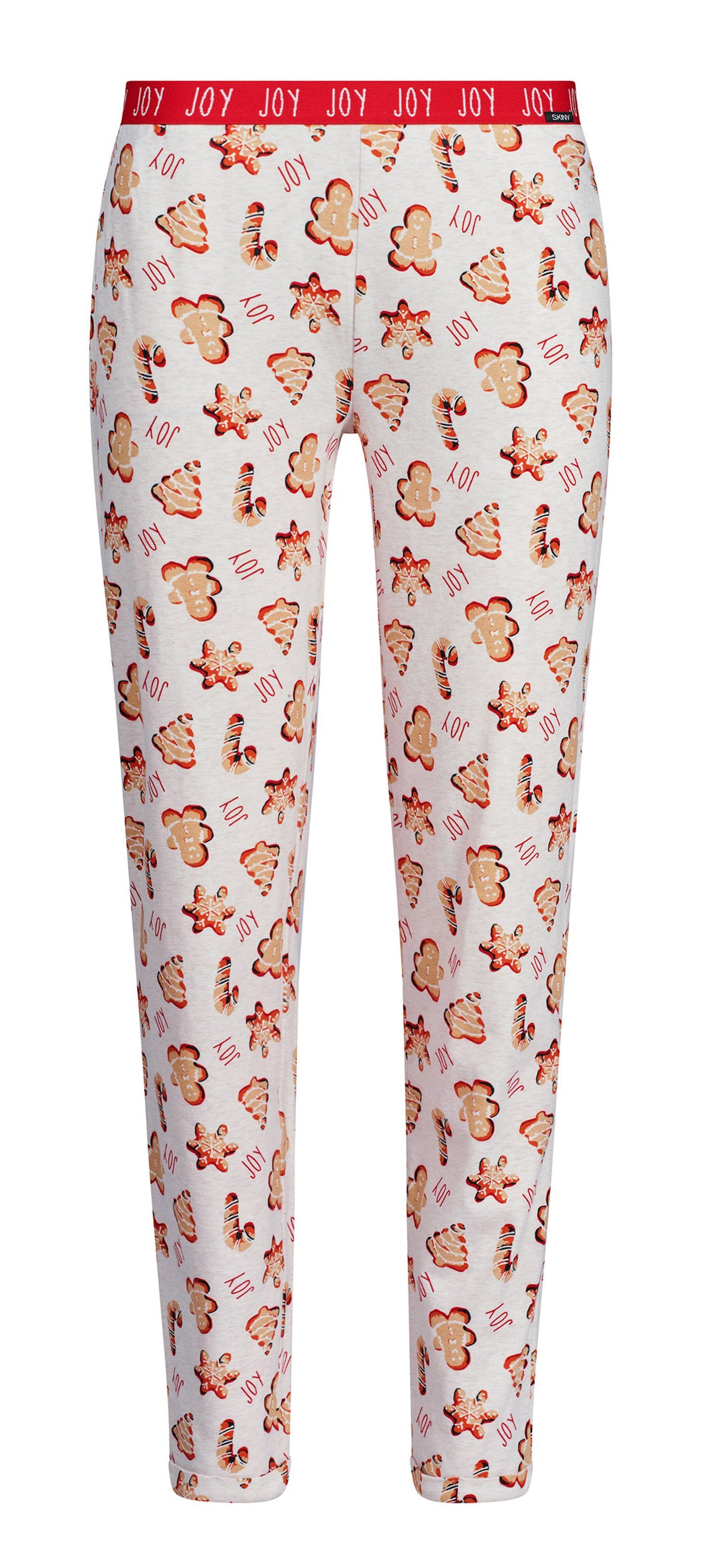 Skiny Pyjamahose Damen Schlafanzughose (1-tlg) Modisches Design