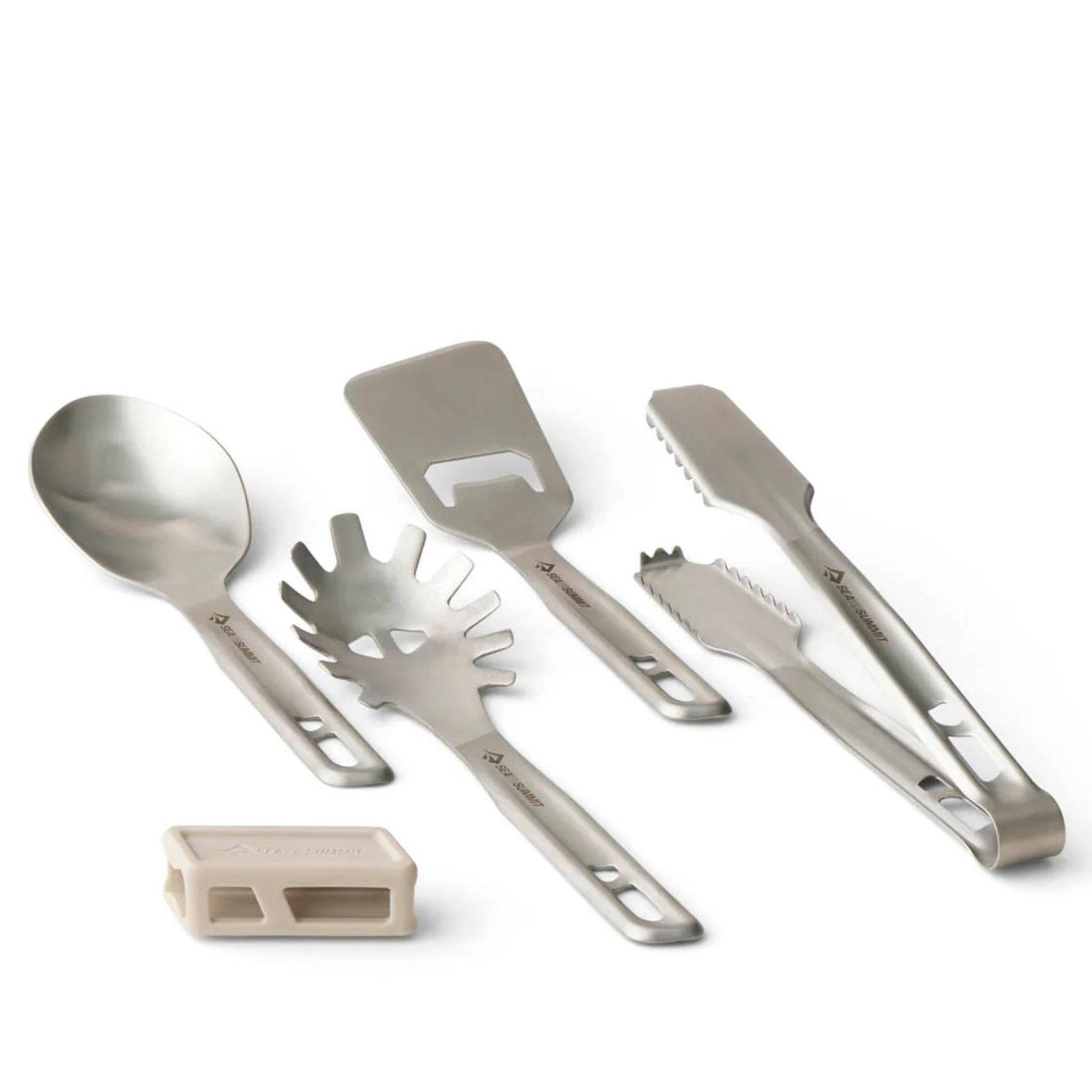 sea to summit Campinglöffel Detour Utensil Set ? 4-teiliges Küchenhelferset aus Edelstahl - Stainl