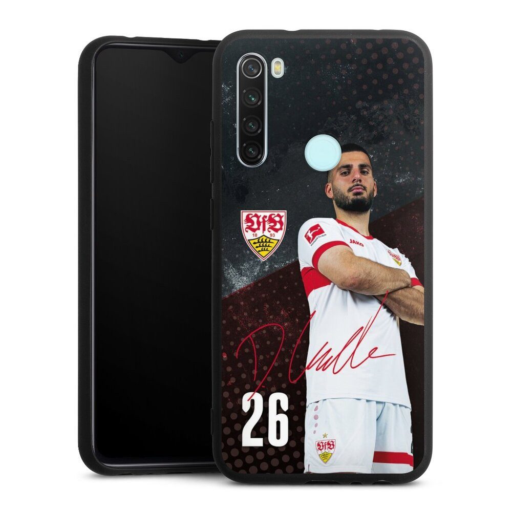DeinDesign Handyhülle VfB Stuttgart Deniz Undav Offizielles Lizenzprodukt Deniz Undav 24/25, Xiaomi Redmi Note 8 (2021) Silikon Hülle Premium Case Smartphone Cover