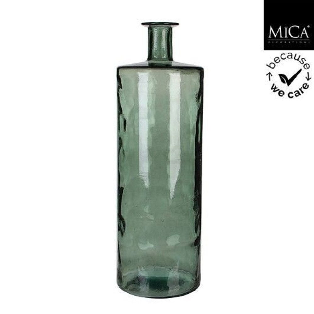 Mica Decorations Dekovase MICA Guan Flasche, Glas, Grün, 75 cm hoch, 147658 (1 St)