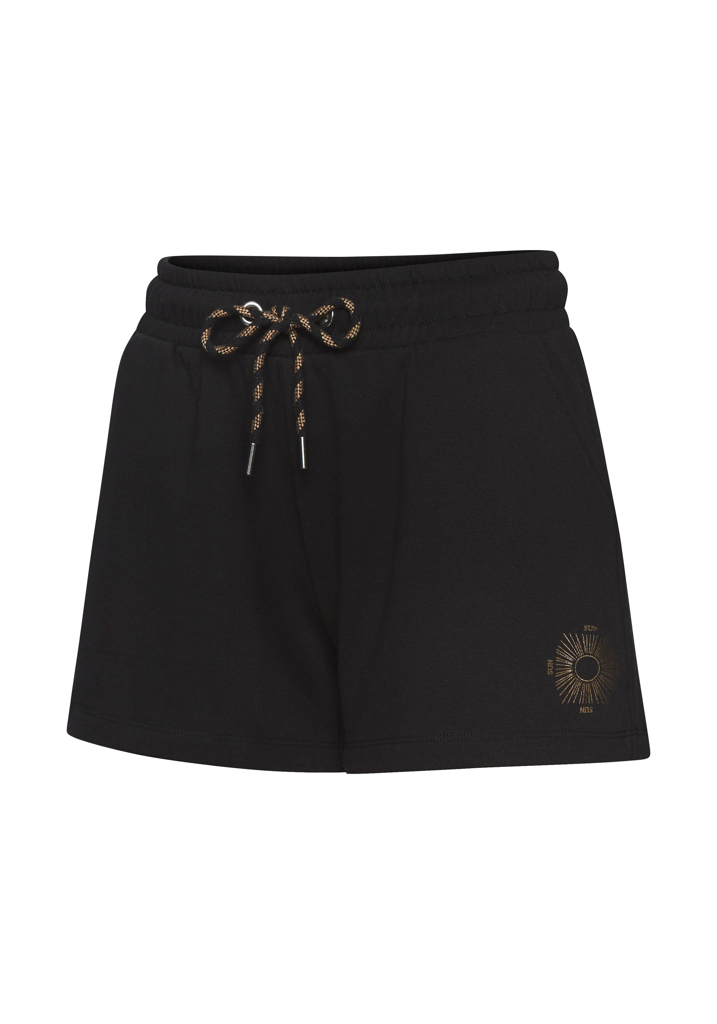 Buffalo Sweatshorts Loungeshorts mit seitlichen Taschen und kleinem Print, Loungewear