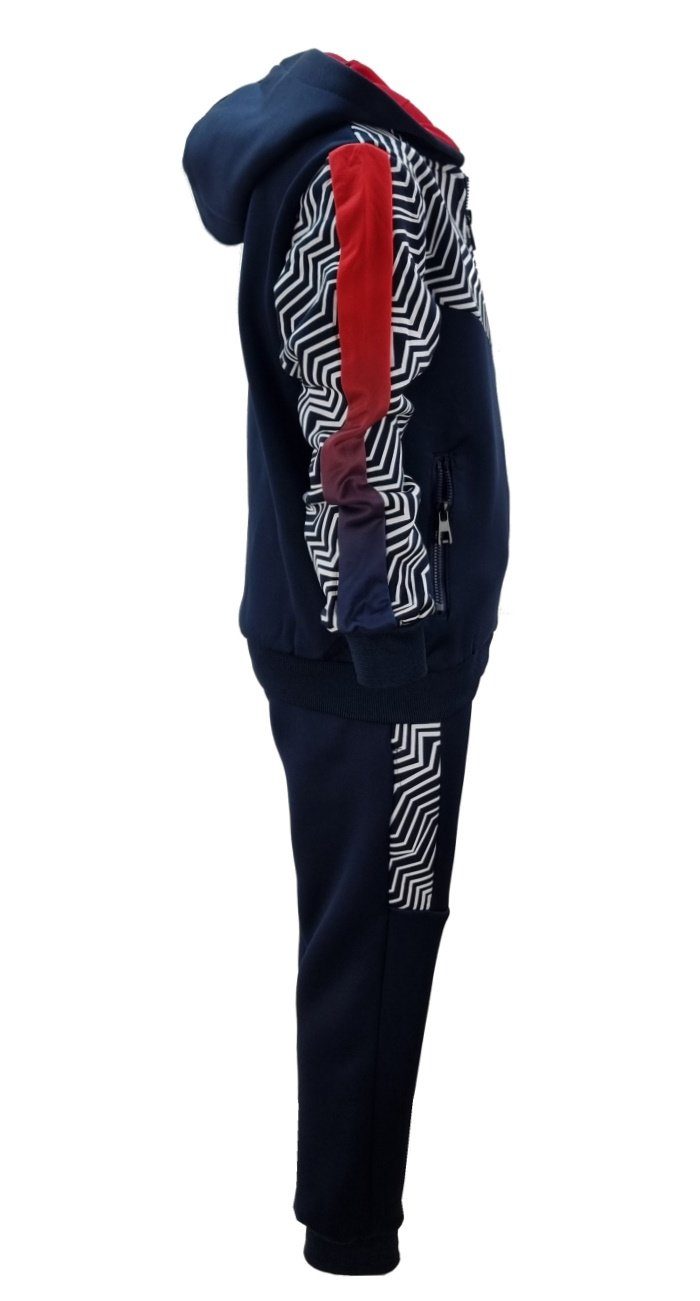 Fashion Boy Sweatanzug Jogginganzug Freizeitanzug Jogginganzug Jungen leicht gefüttert, JF868