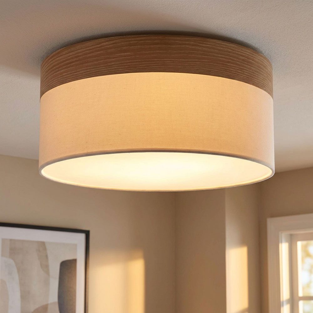 GLOBO LIGHTING Deckenleuchte, Leuchtmittel nicht inklusive, Deckenleuchte Deckenlampe Wohnzimmer Leuchte rund blau