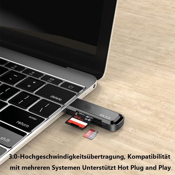 GelldG Speicherkartenleser USB 3.0 Kartenleser, SD/Micro SD Kartenlesegerät