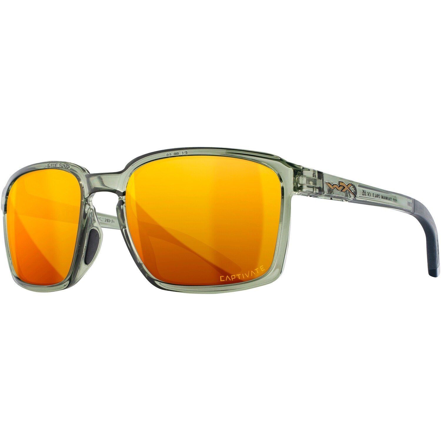 Wiley X Sonnenbrille Brille WX Alfa Gläser: CAPTIVATE™ Polarisierend Bronze