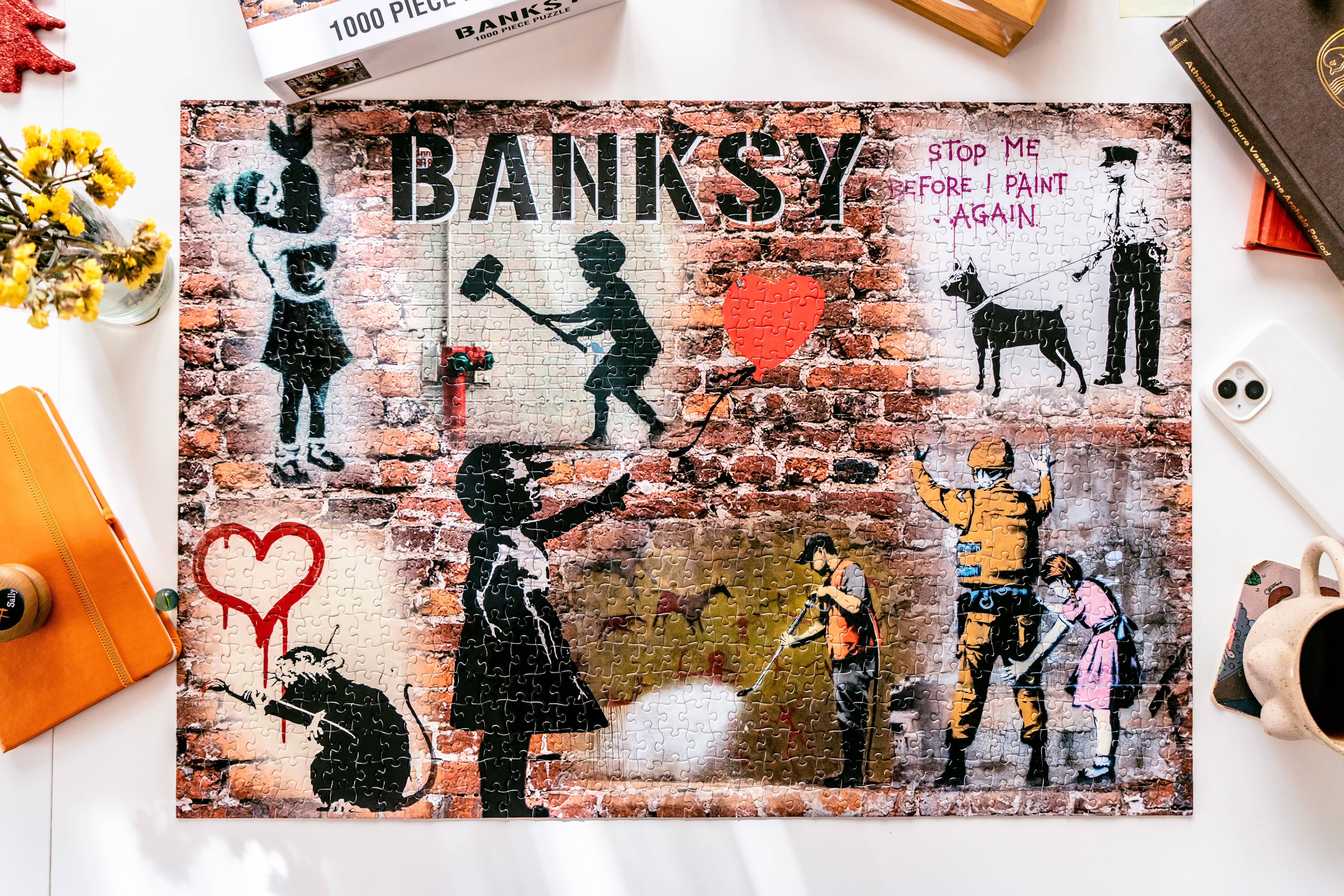 AvantgART Puzzle Banksy Puzzle, Banksy Kunstdruck, 1000 Teile Puzzle, 1000 Puzzleteile, 1000 Puzzleteile