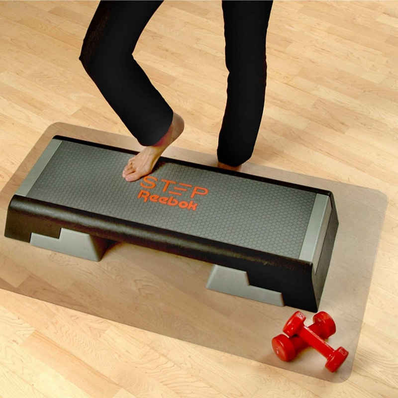 etm Bodenmatte »Unterlegmatte für Fitnessgeräte«, halbtransparent