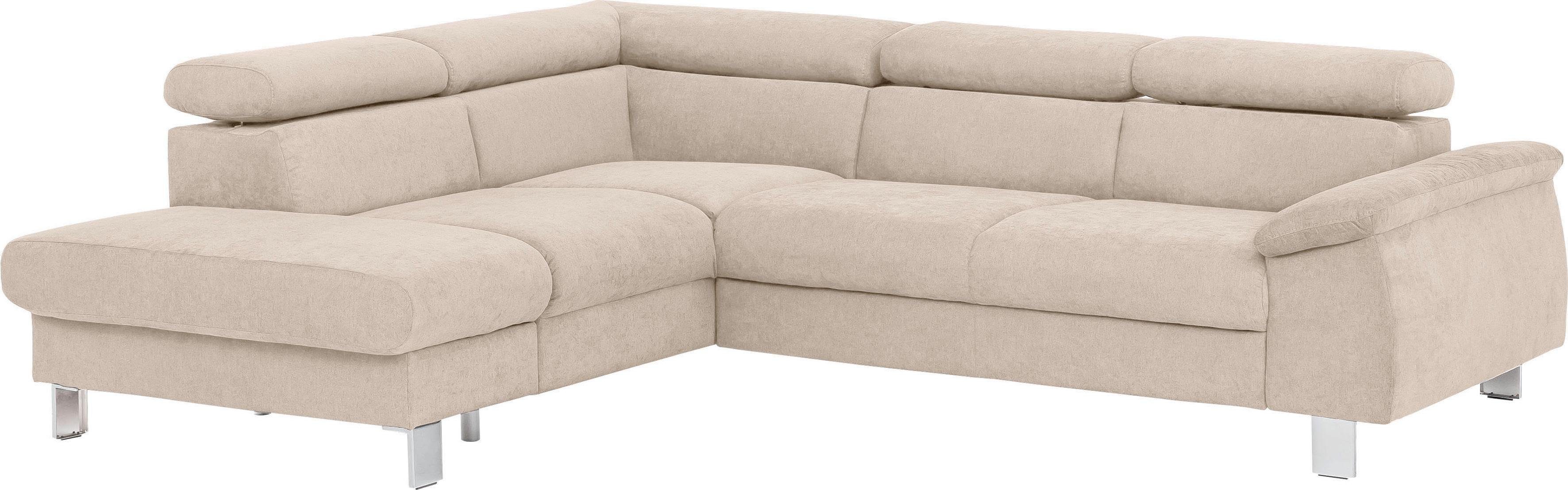 COTTA Ecksofa "Komaris L-Form mit Kopfteilverstellung", wahlweise mit Bettf günstig online kaufen