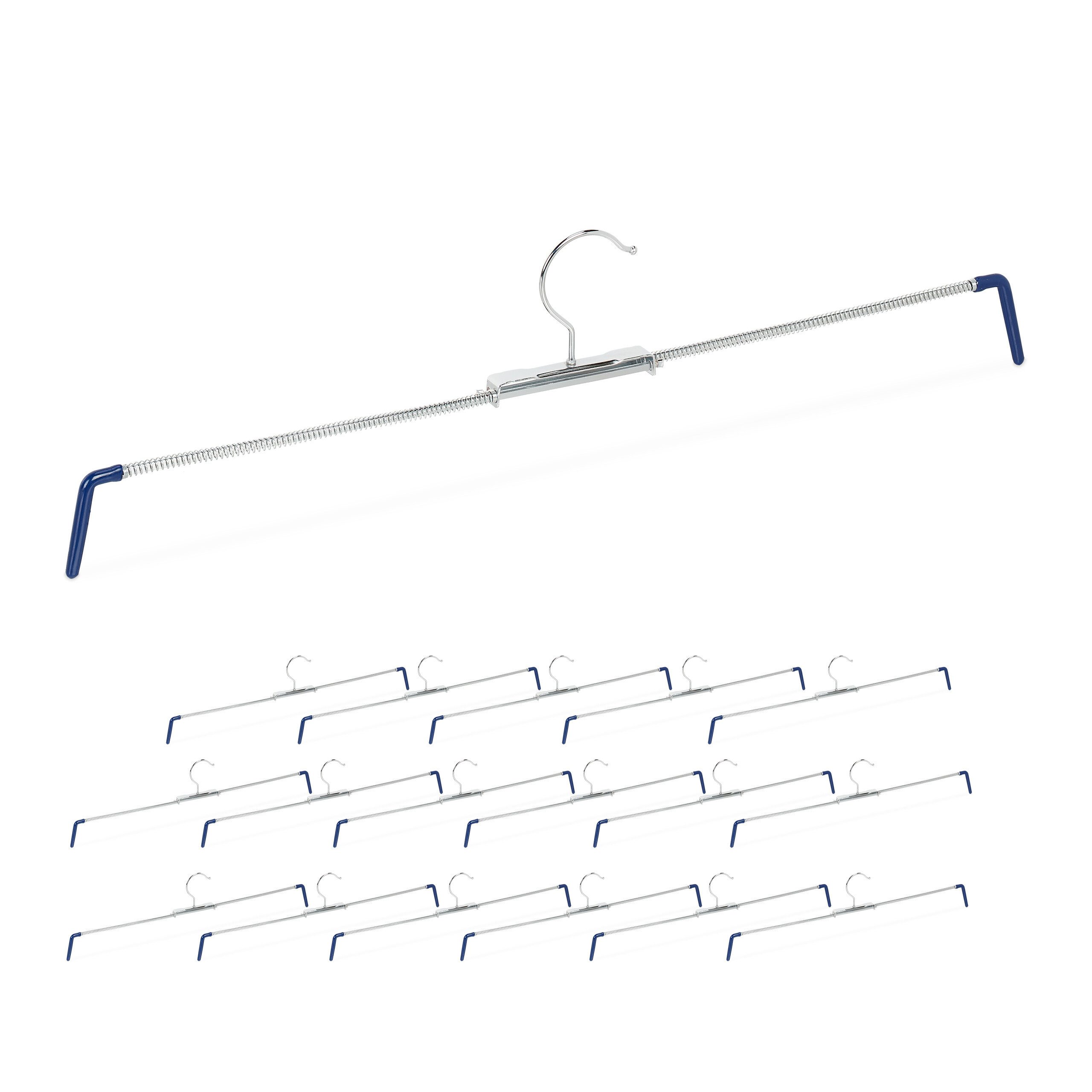 relaxdays Kleiderbügel Hosenspannbügel 18er Set, (Set, 18-tlg)