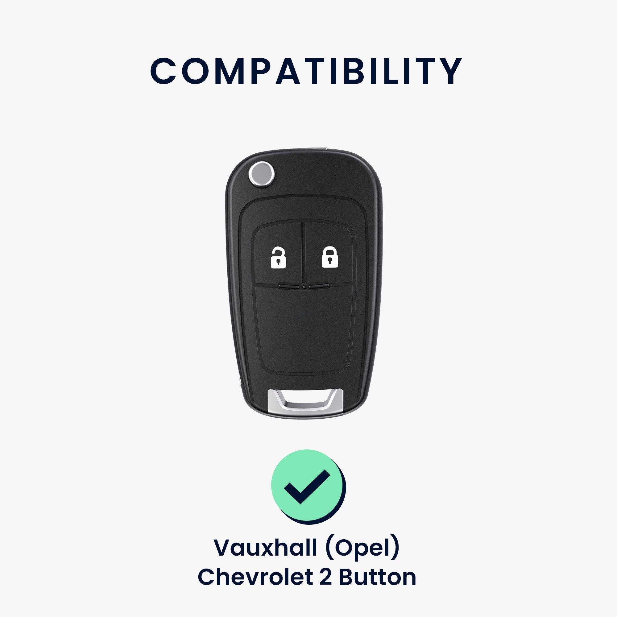 Opel Silikon Autoschlüssel Hülle kwmobile Schlüsseltasche für Chevrolet, Schlüssel Schlüsselhülle Cover Case