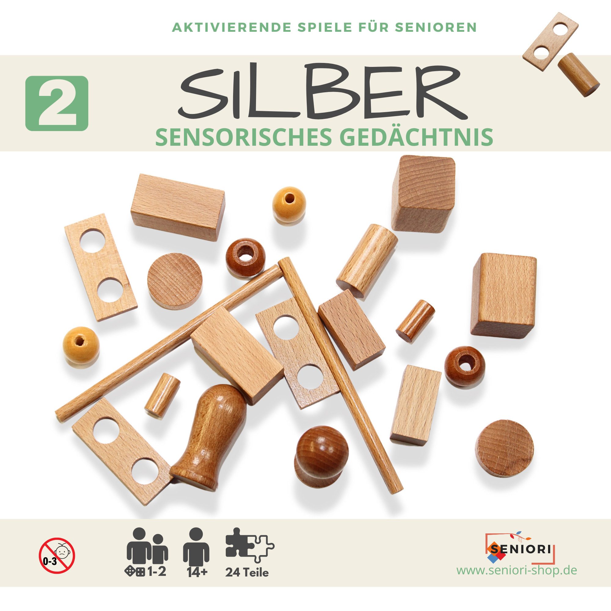 Spielcenter SENSORISCHES GEDÄCHTNIS Spiel - Förderung von Gedächtnis für Senioren