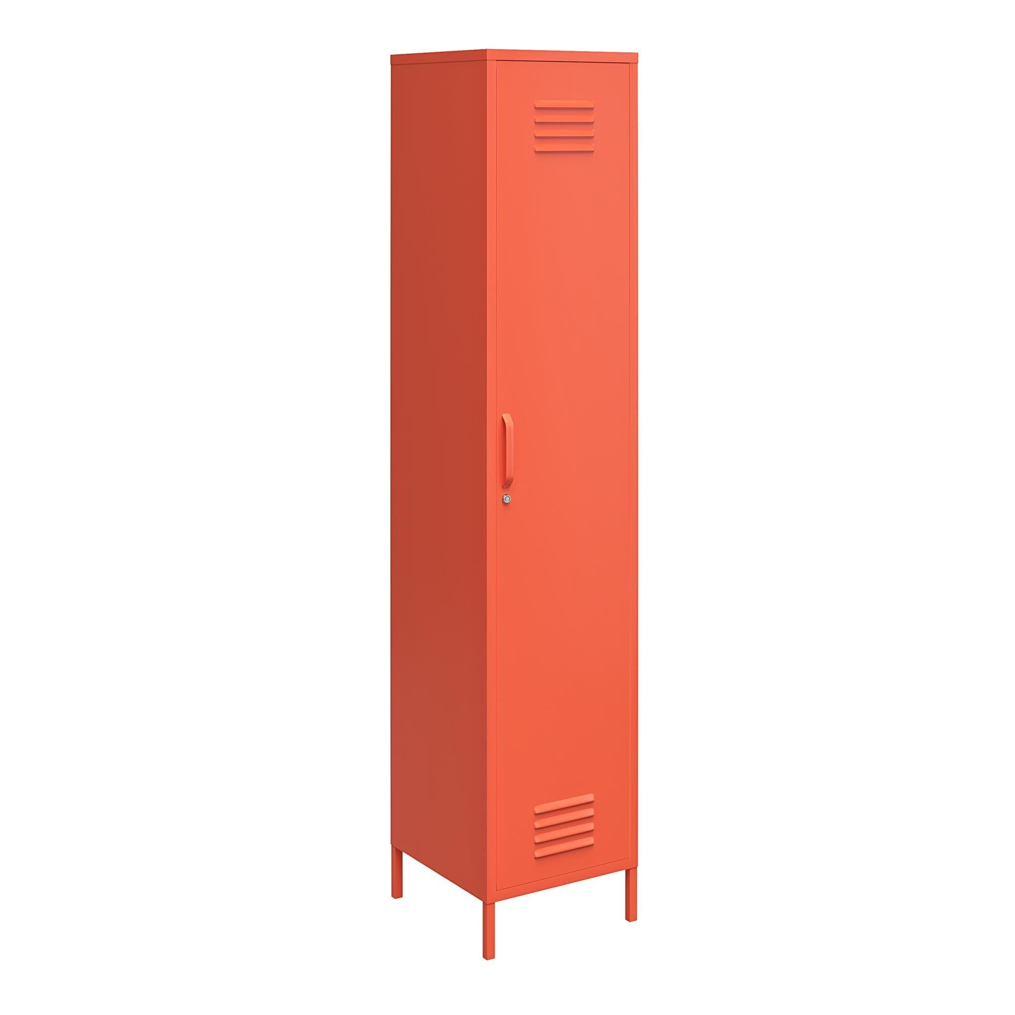 loft24 Spind Cache Metallschrank, 1 Tür, Retro Design, Höhe 185 cm orange