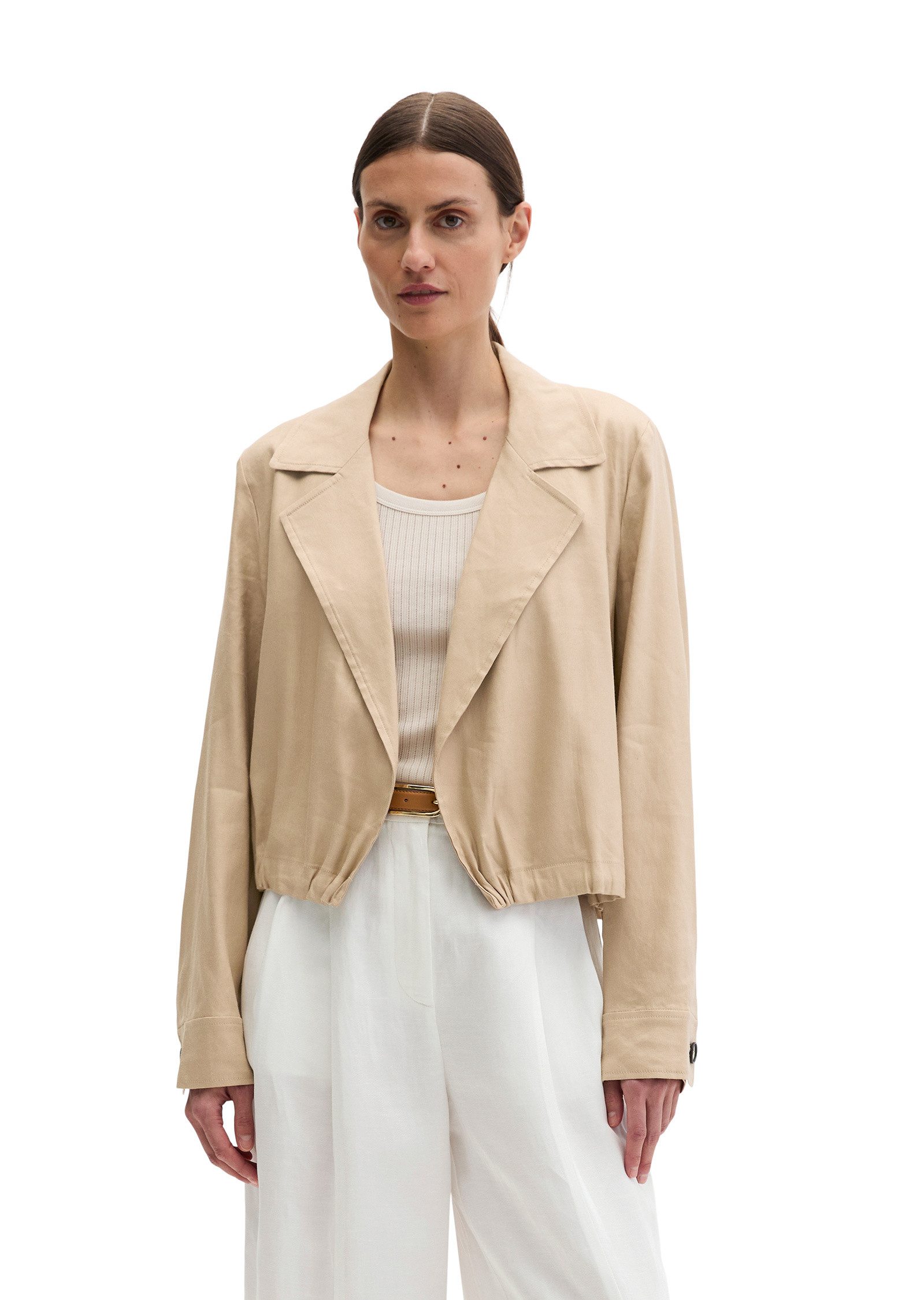 Marc O'Polo Kurzjacke aus Viskose-Leinen-Stretch