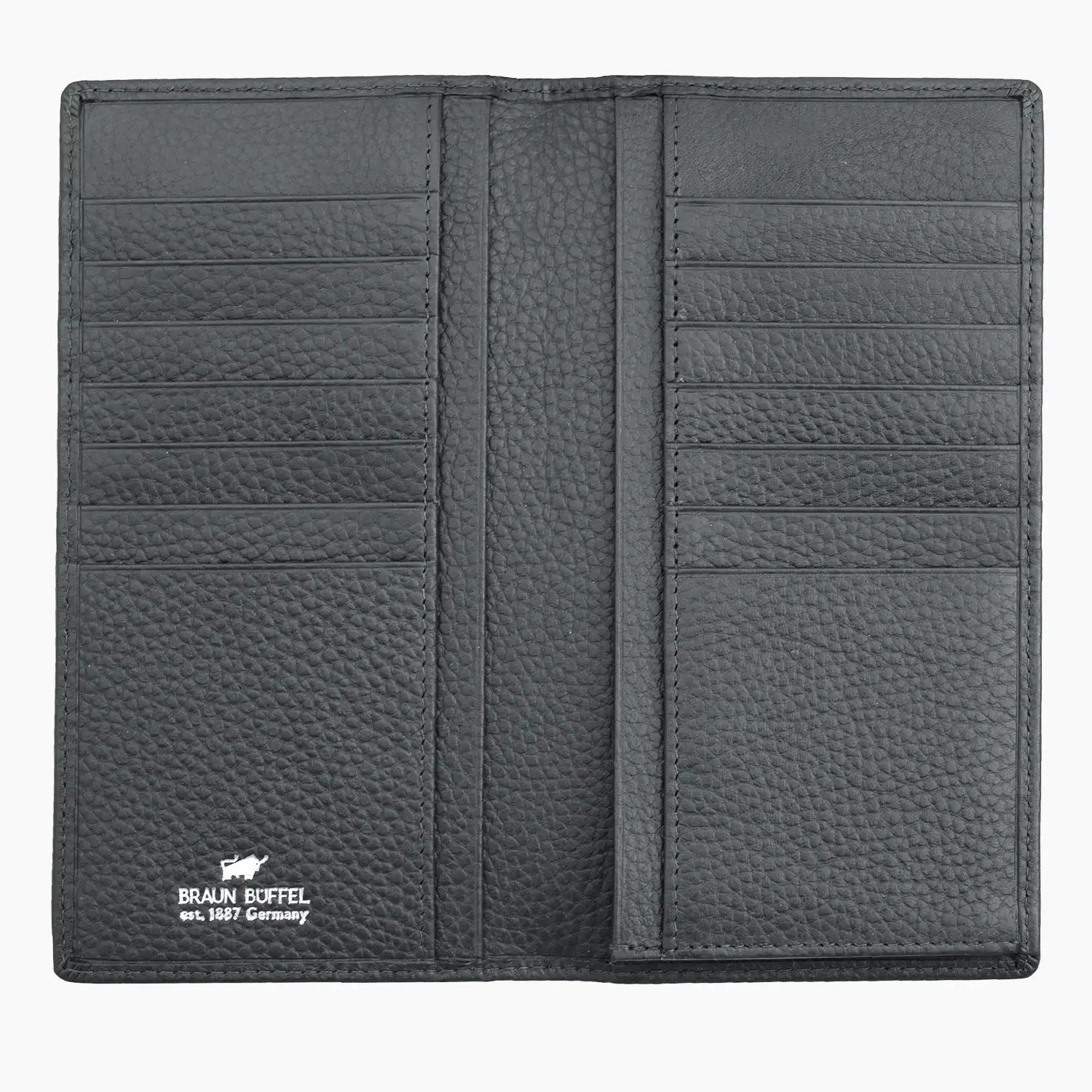 Braun Büffel Brieftasche THEO RFID Brieftasche 14Kartenfächer grau