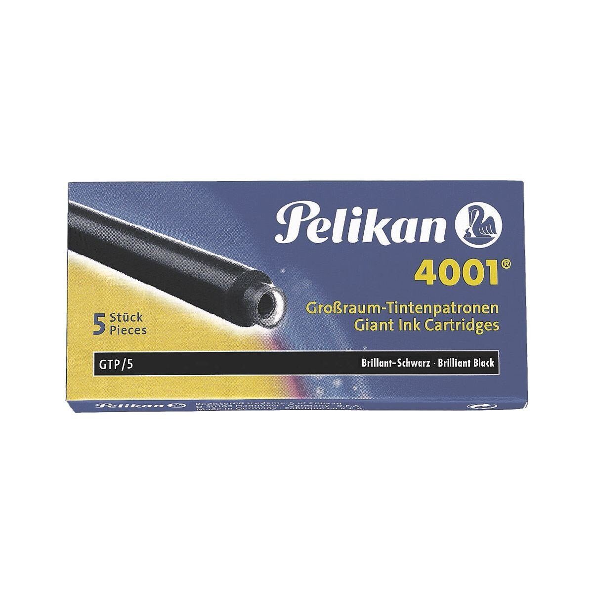 Pelikan 4001 Tintenpatrone (5-tlg., auswaschbar)