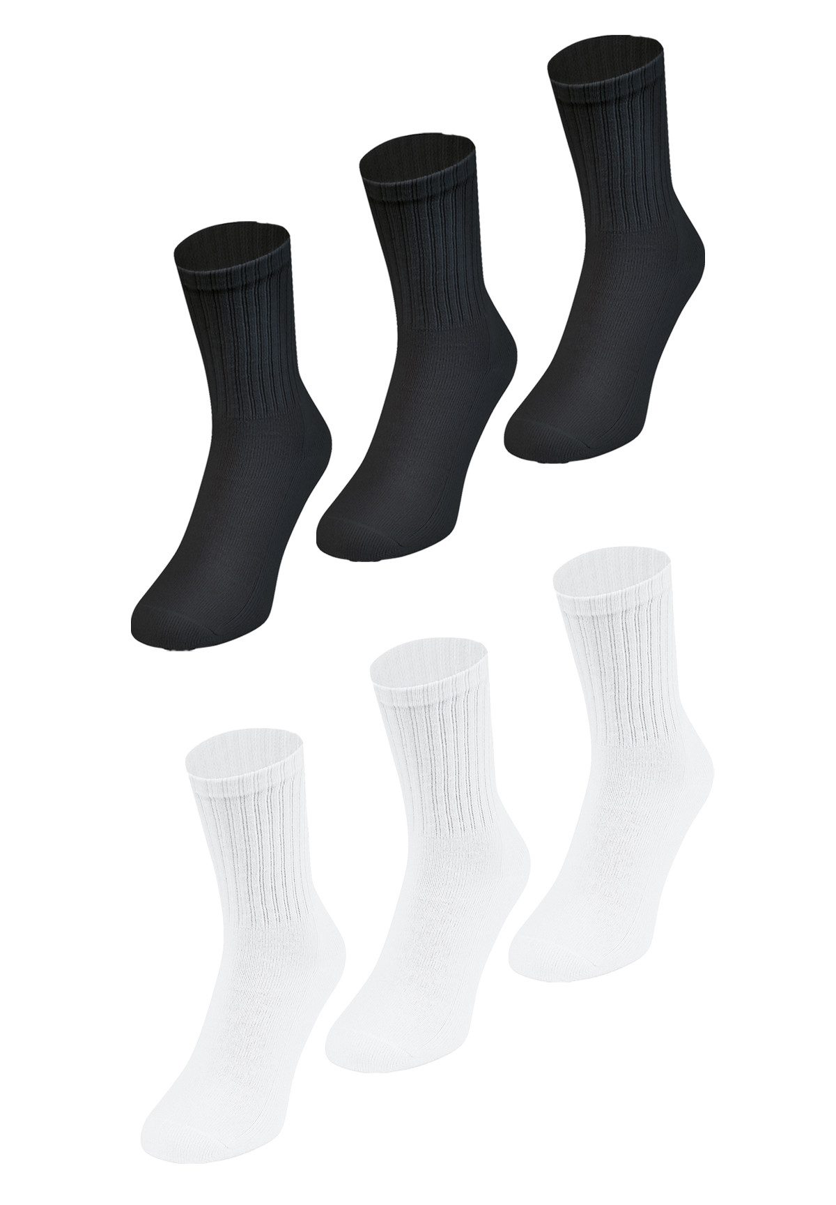 Jako Socken Socken 6er-Set gepolsterte Fersen- und Zehenbereich (6-Paar, sp günstig online kaufen