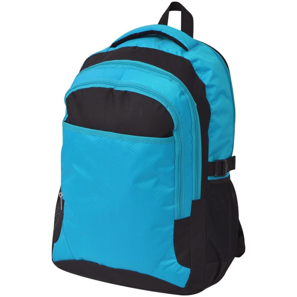 Rucksack Schulrucksack 40 L Schwarz und Blau
