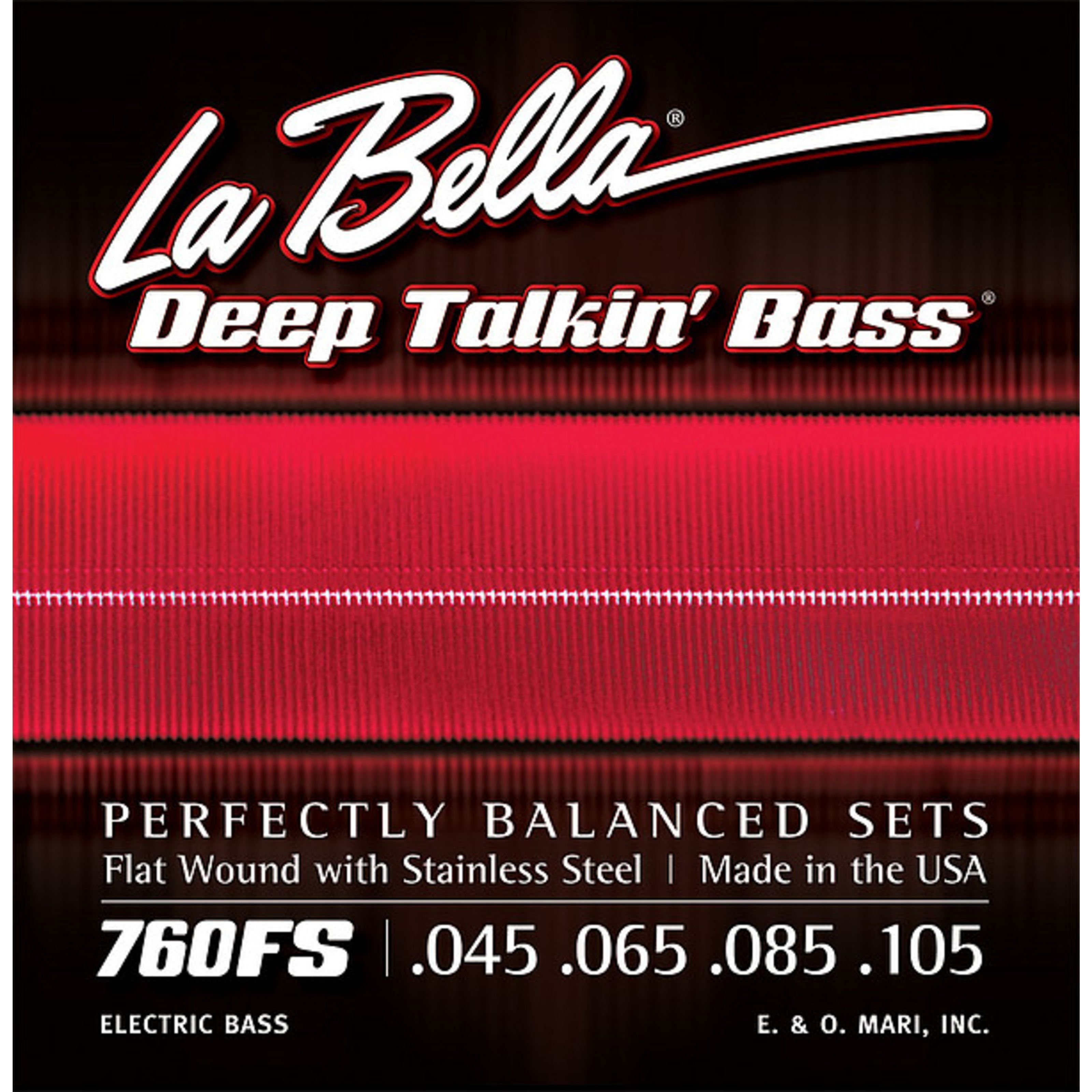 La Bella Saiten, (760FS Deep Talkin' Bass Flats Standard 45-105), 760FS Deep Talkin' Bass Flats Standard 45-105 - Saitensatz für