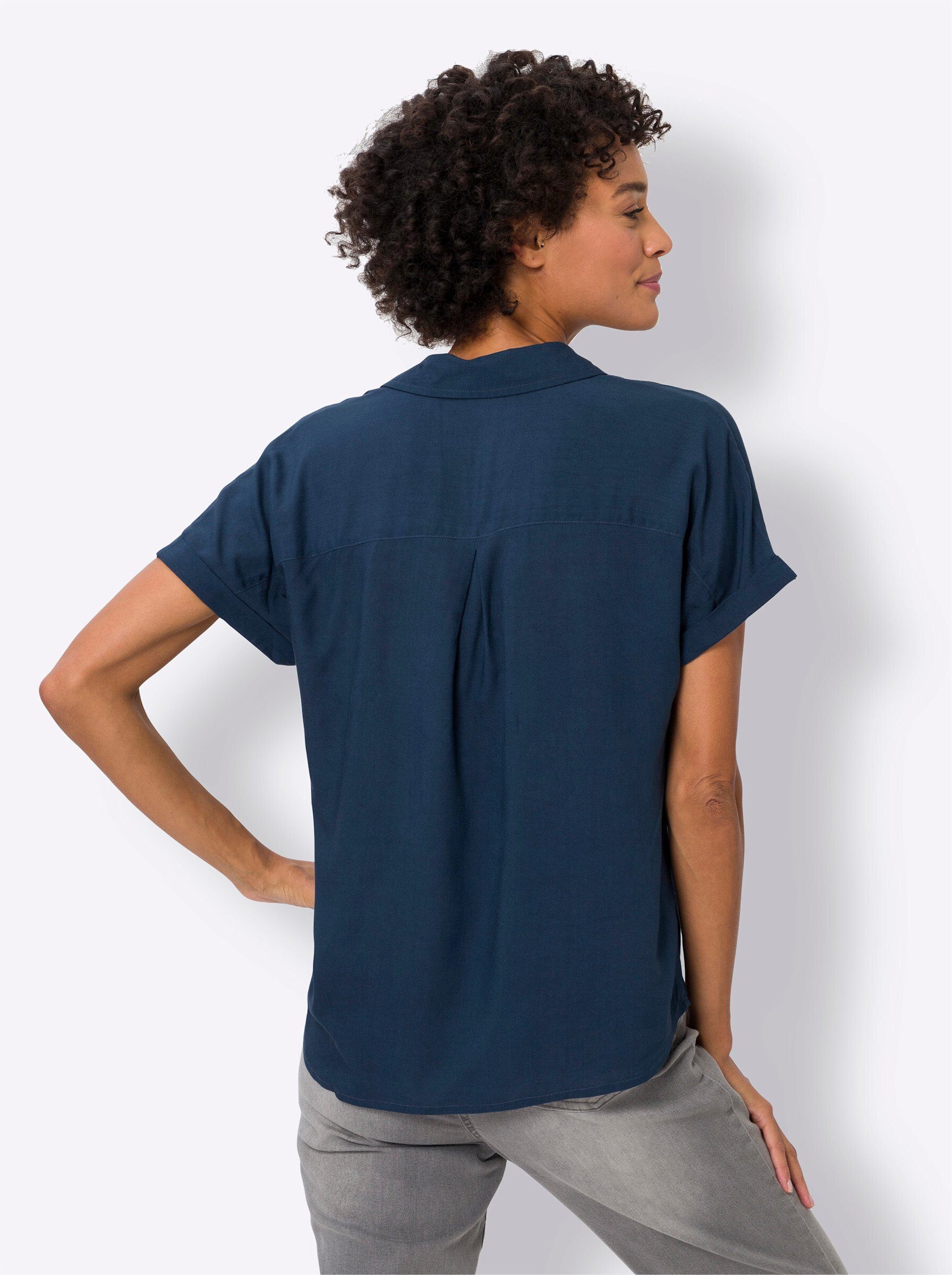 Sieh an! Klassische Bluse Kurzarmbluse Kurzarm günstig online kaufen