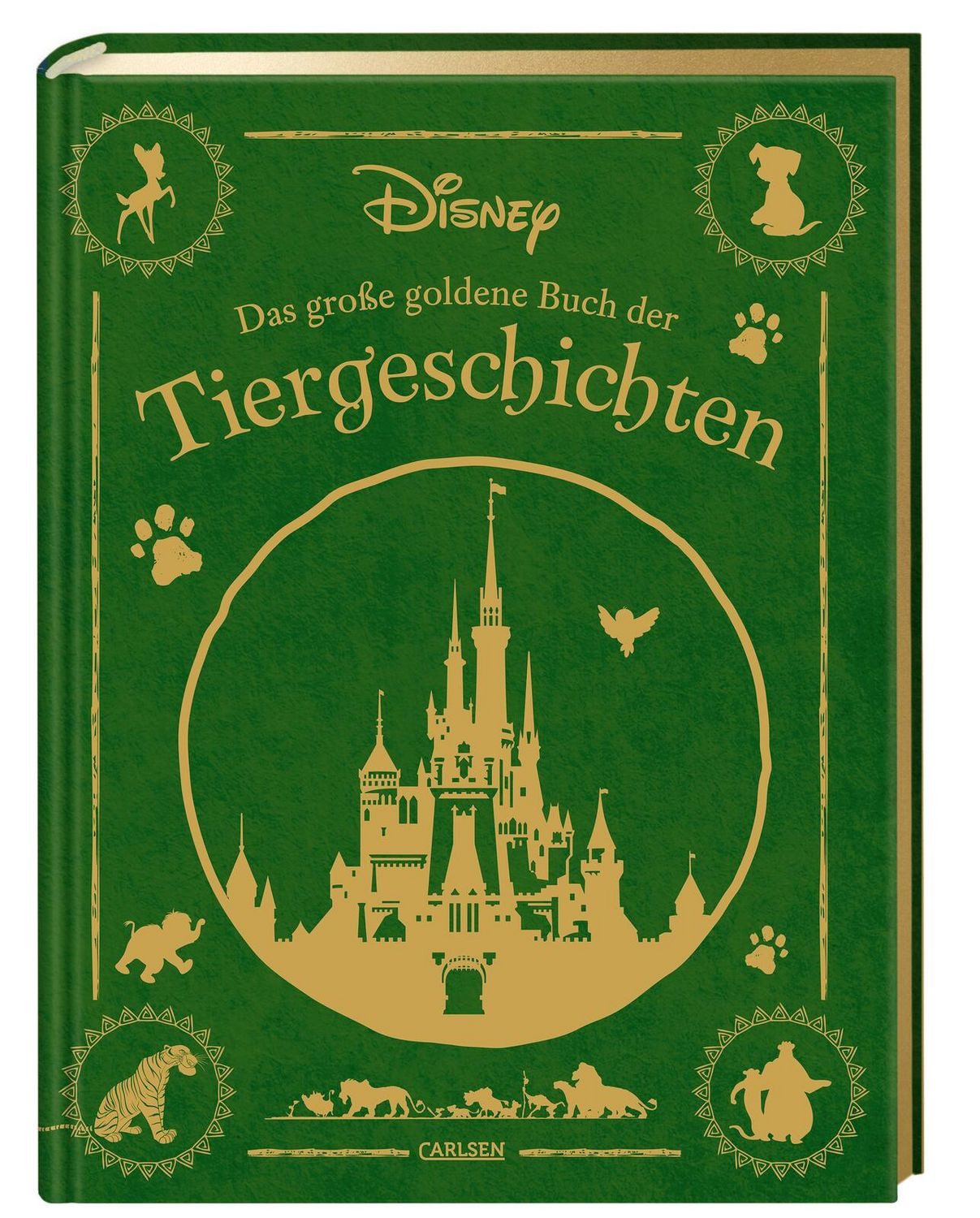 Disney: Das große goldene Buch der Tiergeschichten / Walt Disney, 20 Vorlesegeschichten ab 4 Jahren mit den beliebtesten Disney-Tieren in einem hochwertigen Sammelband