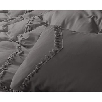 Bettwäsche Zensation Fashion Lace -Bettbezug & Kissenbezüge, Sitheim-Europe, Mikrofaser, 2 teilig, Weich, geschmeidig und wärmeregulierend