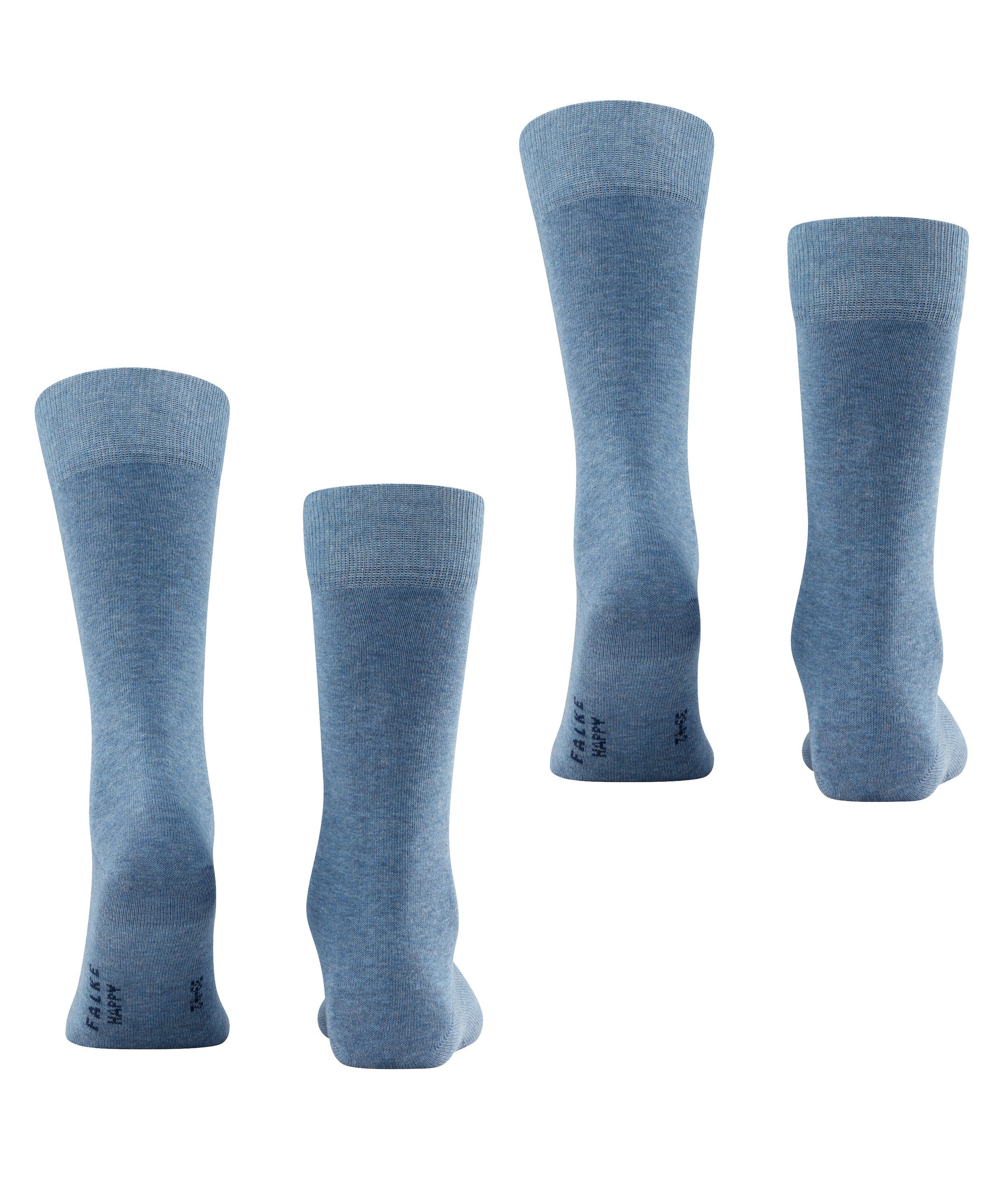 FALKE Socken Happy 2-Pack (2-Paar) Set aus 2 Paar Baumwollstrümpfen