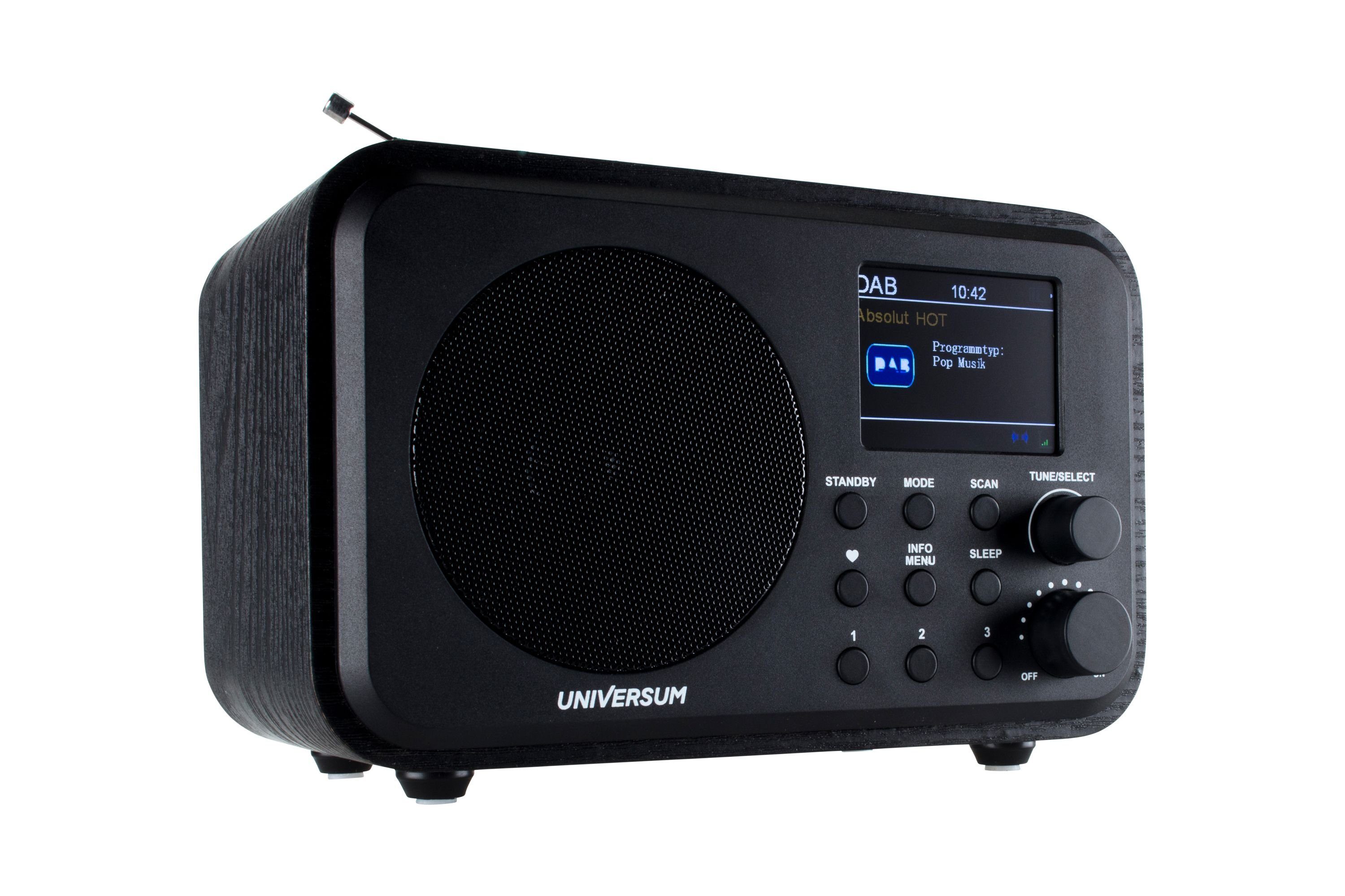 Universum DR 300 Radio (Digitalradio, UKW Radio, Bluetooth, Kopfhörerausgang & Akku)