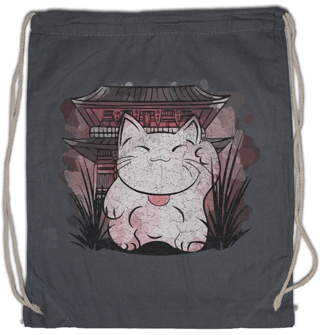 Turnbeutel Maneki Neko VIII Turnbeutel Cat Katze Winkekatze Maneki-Neko
