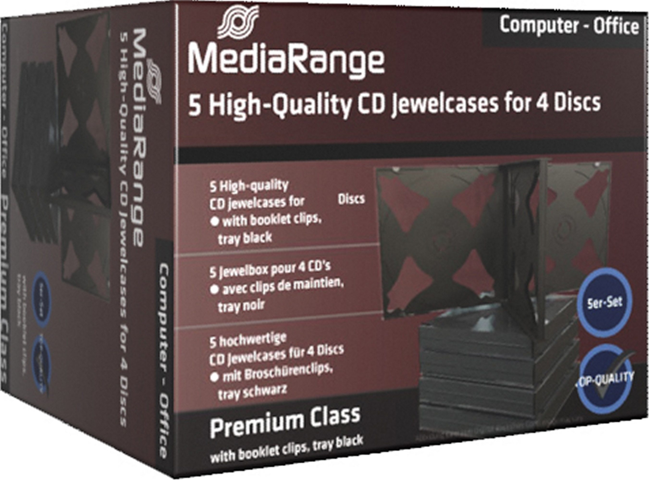 CD-Hülle 50 (5x 10Stk) DVD CD Hüllen 4fach 4er Jewelcases