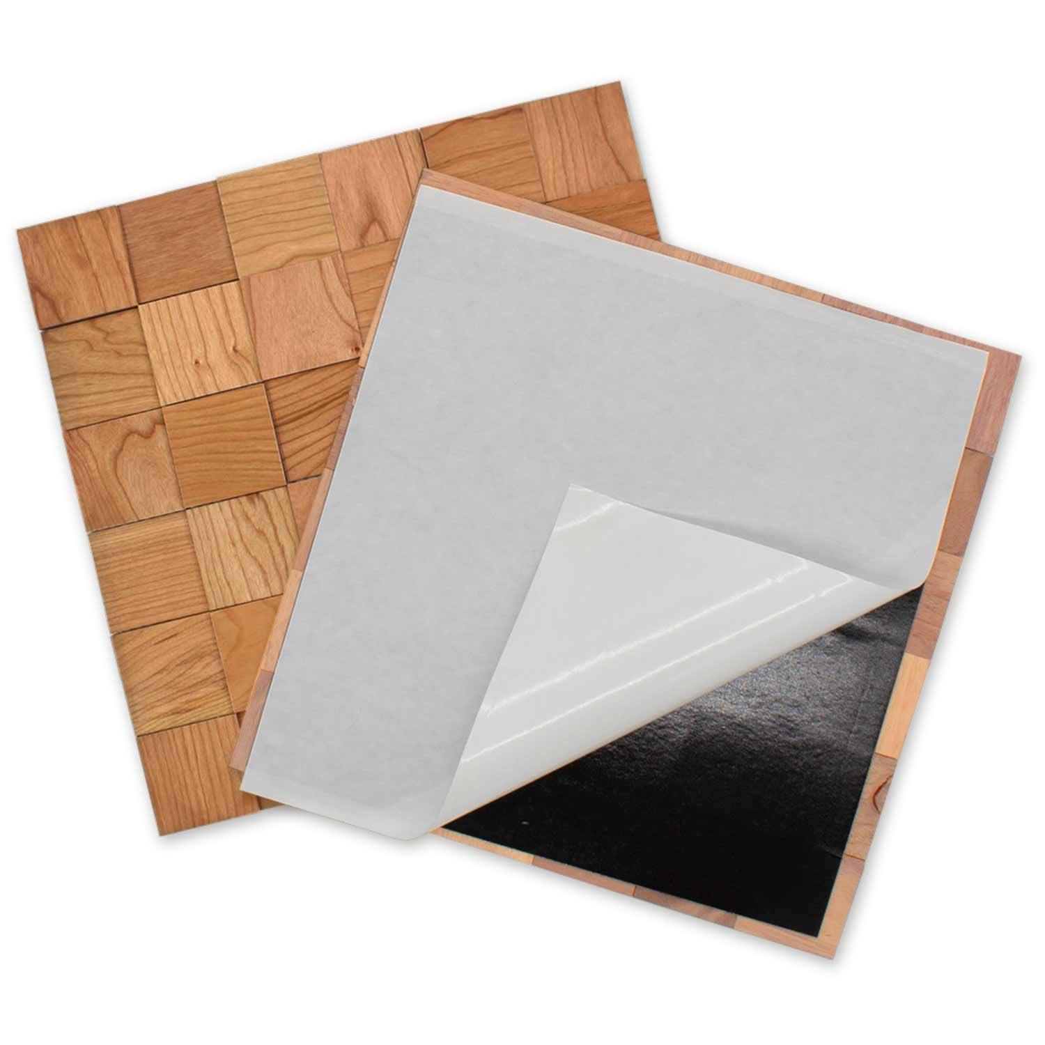 wodewa GmbH 3D Wandpaneel Vollholz - Serie 50 -, BxL: 5x5 cm, 0,00 qm, (Matte, 36-tlg., 0,09 m) 3D-Optik, Selbstklebend