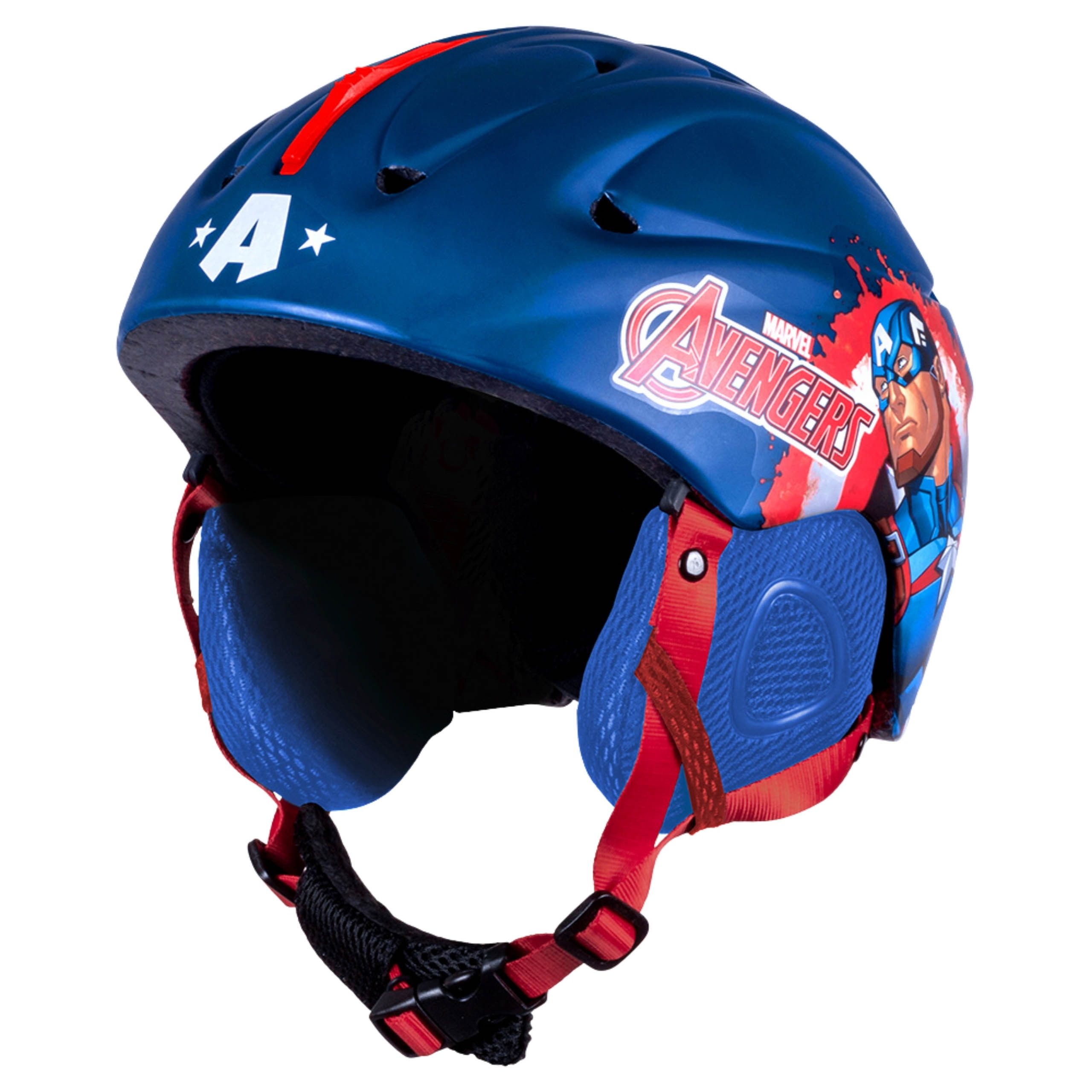 MARVEL Skihelm Avengers Captain America Ski- und Snowboardhelm Jungen 55–58 cm
