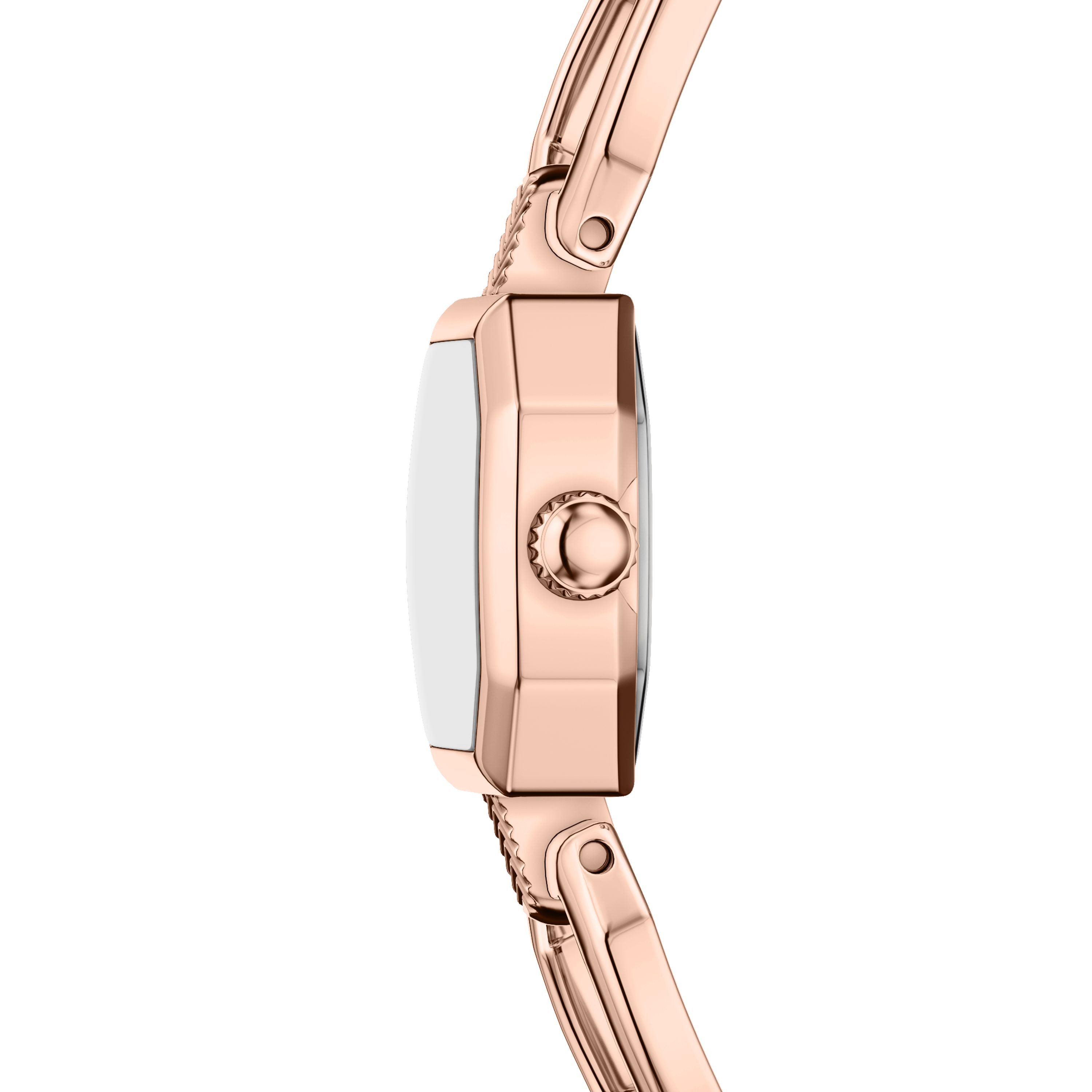 Fossil Quarzuhr Harlow ES5484, Armbanduhr, Damenuhr, Edelstahlarmband, analog