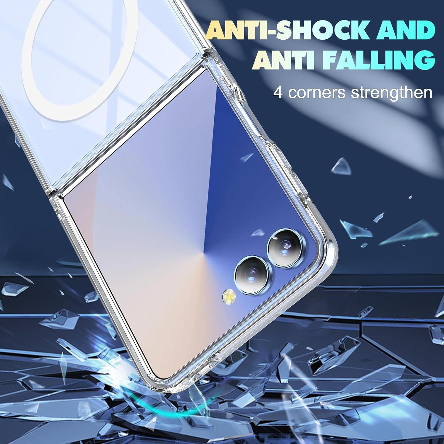 MSM Handyhülle Hülle für Samsung Galaxy Z Flip 7 5G Silikon Schutz Tasche MagSafe