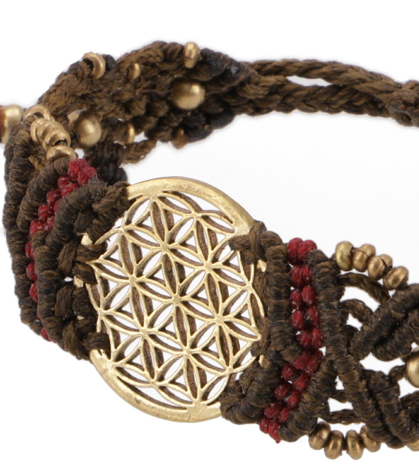Guru-Shop Armreif Goa Armband, Makramee, Festival Armband - Blume.. günstig online kaufen