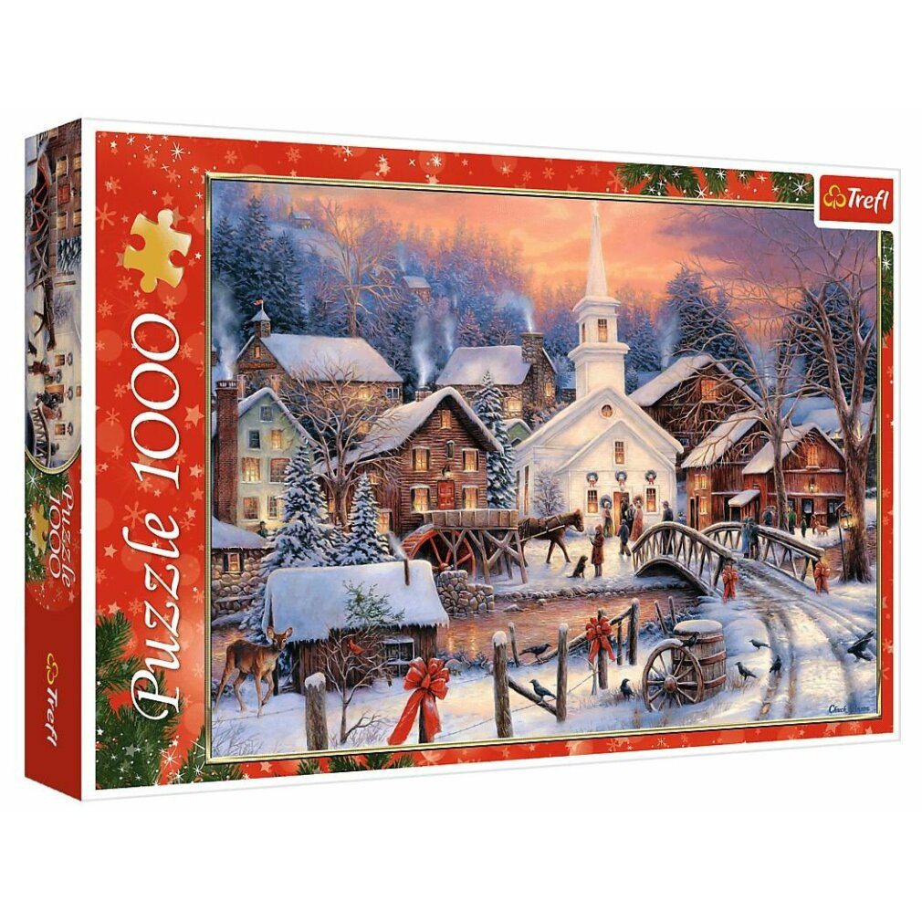 Trefl Puzzle White Christmas Puzzle 1000 Teile, Puzzleteile günstig online kaufen