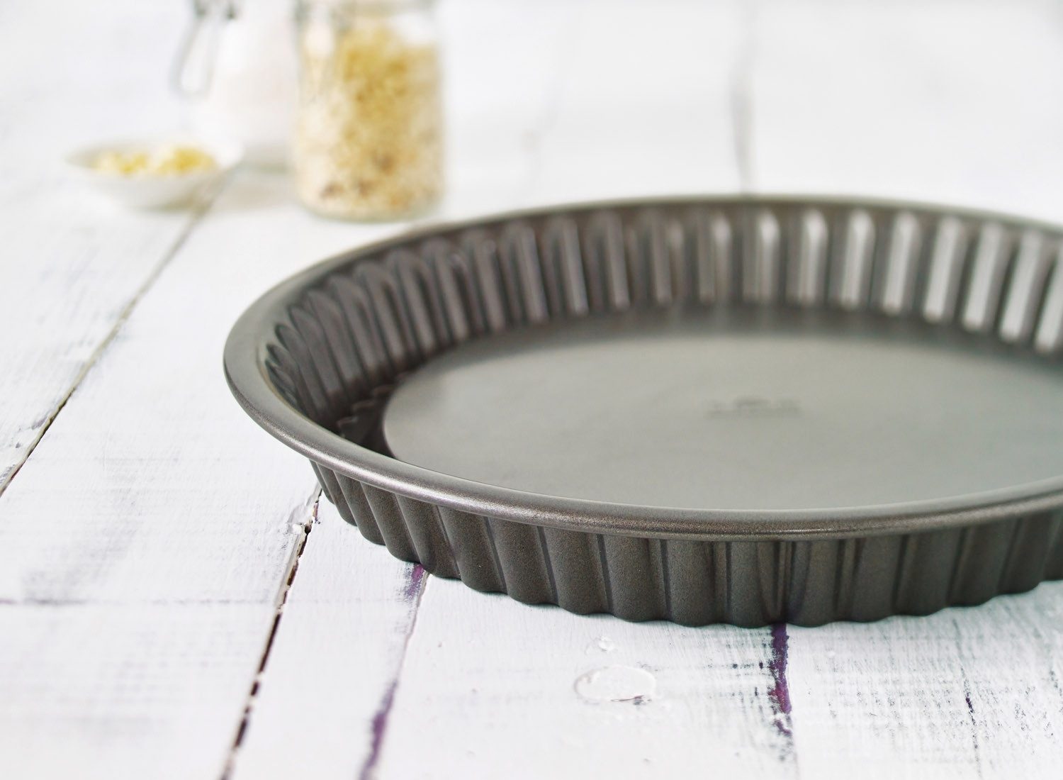 Birkmann Obstkuchenform EASY BAKING, Ø 30 cm, Anthrazit, Karbonstahl, antihaftbeschichtet