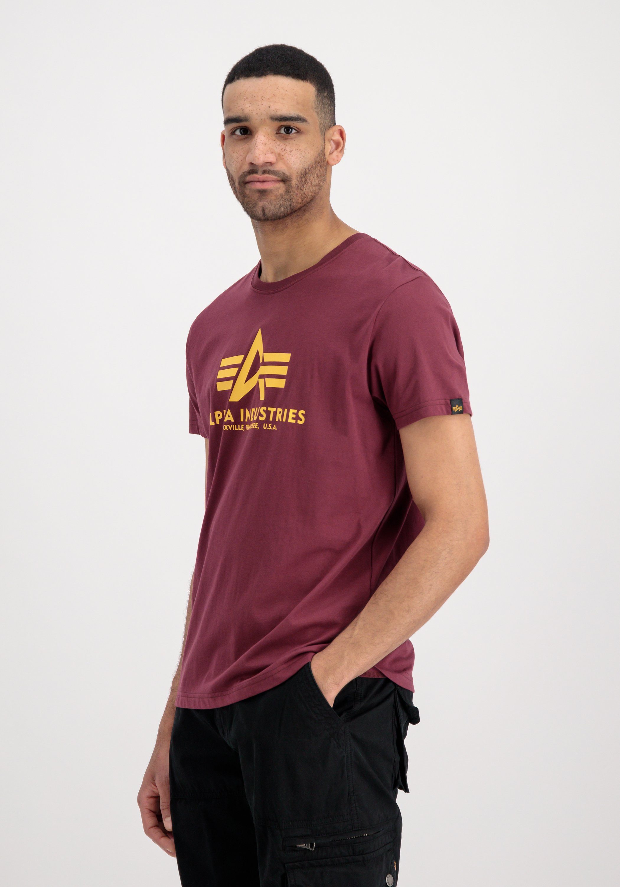 T-Shirt T-Shirts - Basic Men Pack Industries Alpha Alpha 2 T Industries olive/burgundy