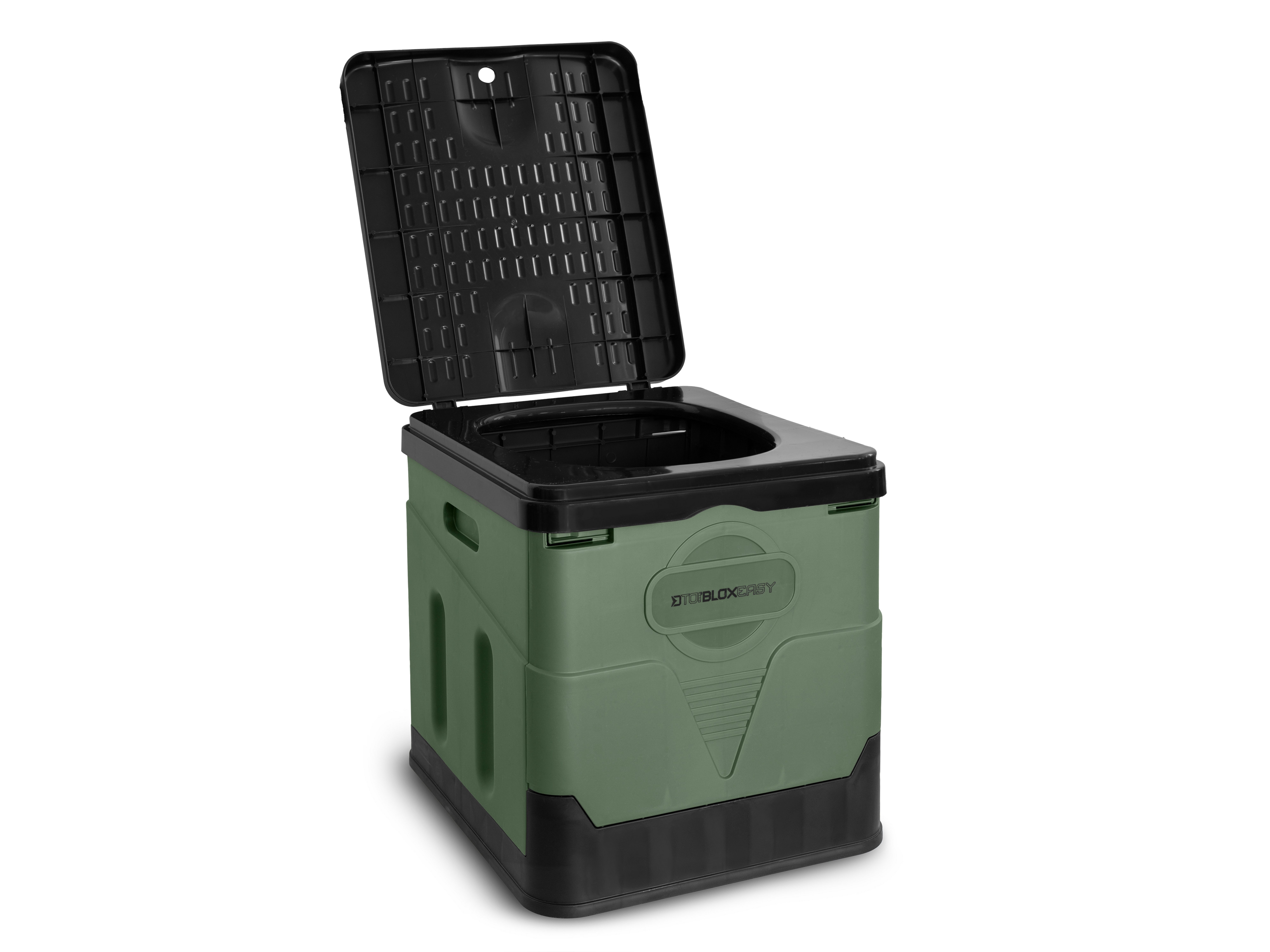 Delphin.sk Campingtoilette Klo Easy + Beutel - Angeln Camping Outdoor Reisen Stromausfall, (12-St), Lässt sich leicht aufbauen und eignet sich gut zum Lagern