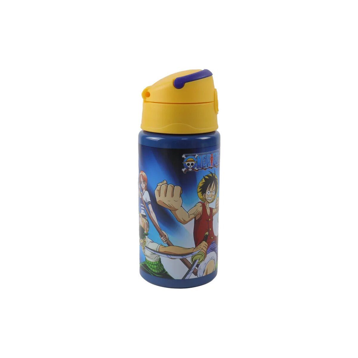 One Piece Trinkflasche One Piece Trinkflasche 500ml Alu mit Haken Anime Crew